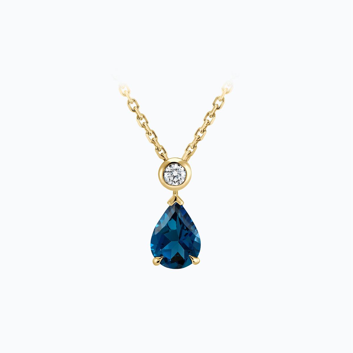 Collier Victoria Topaze Blue London