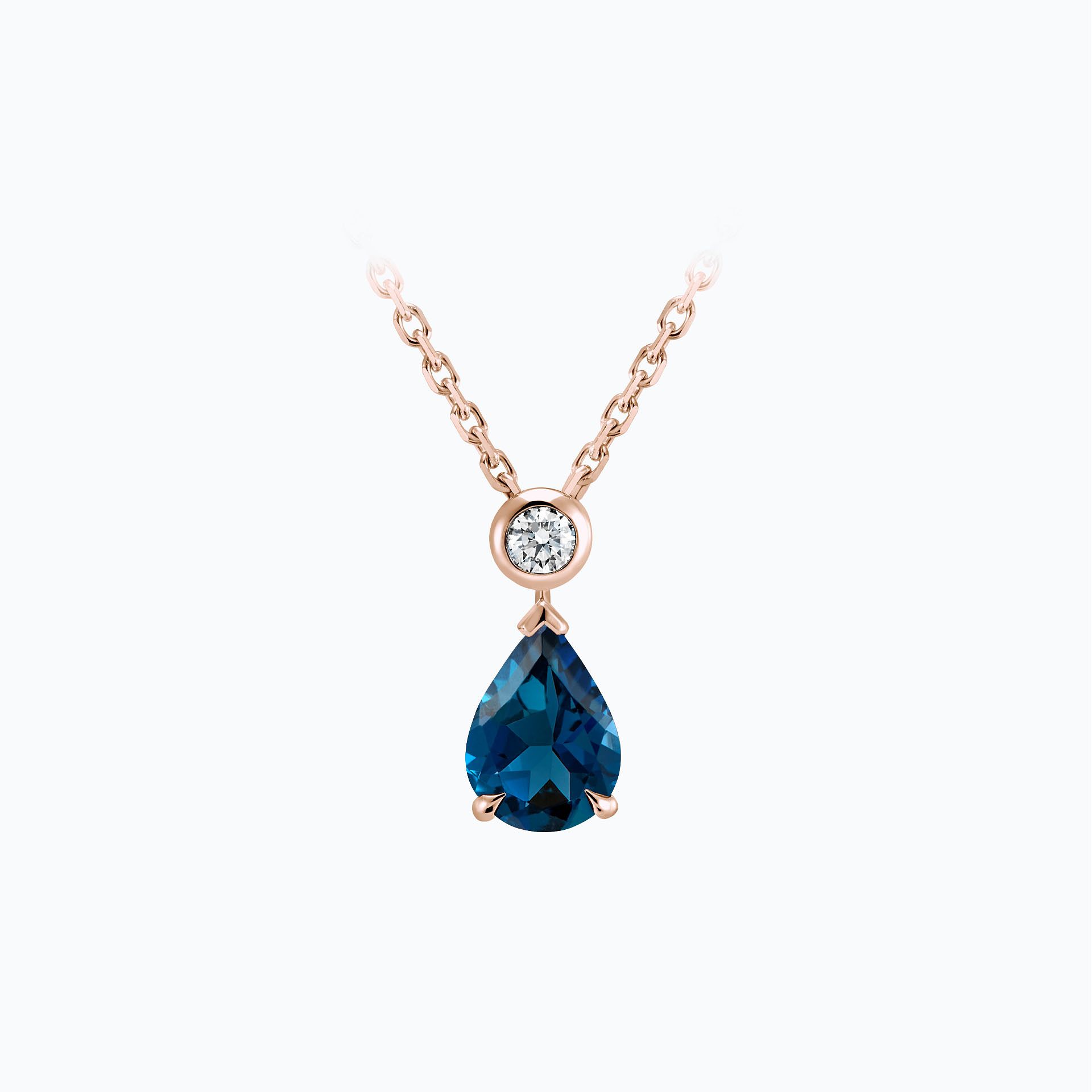 Collier Victoria Topaze Blue London