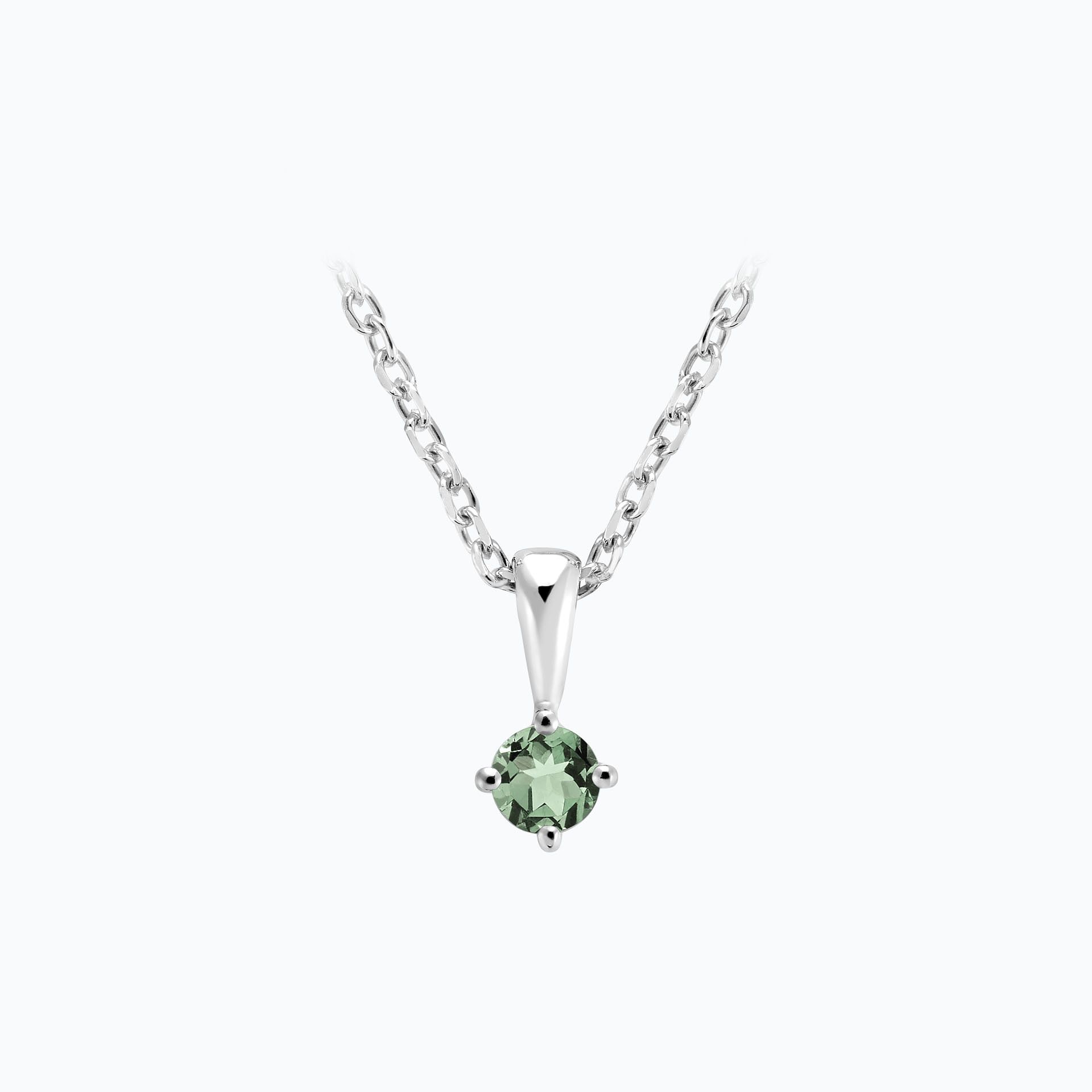 Pendentif Alva Saphir Vert 3.5 mm