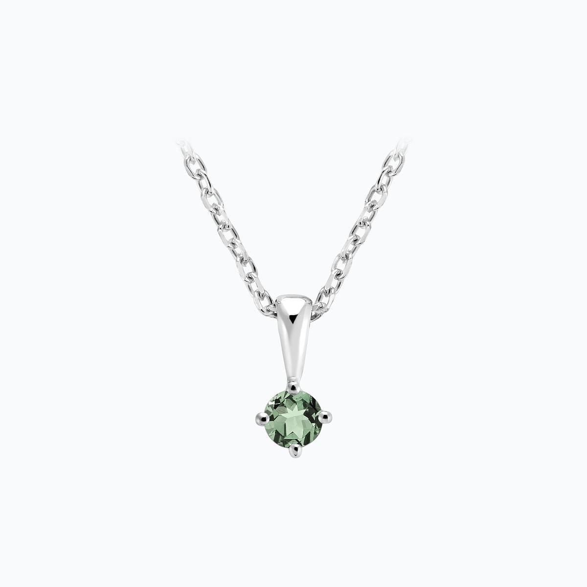 Pendentif Alva Saphir Vert 3.5 mm