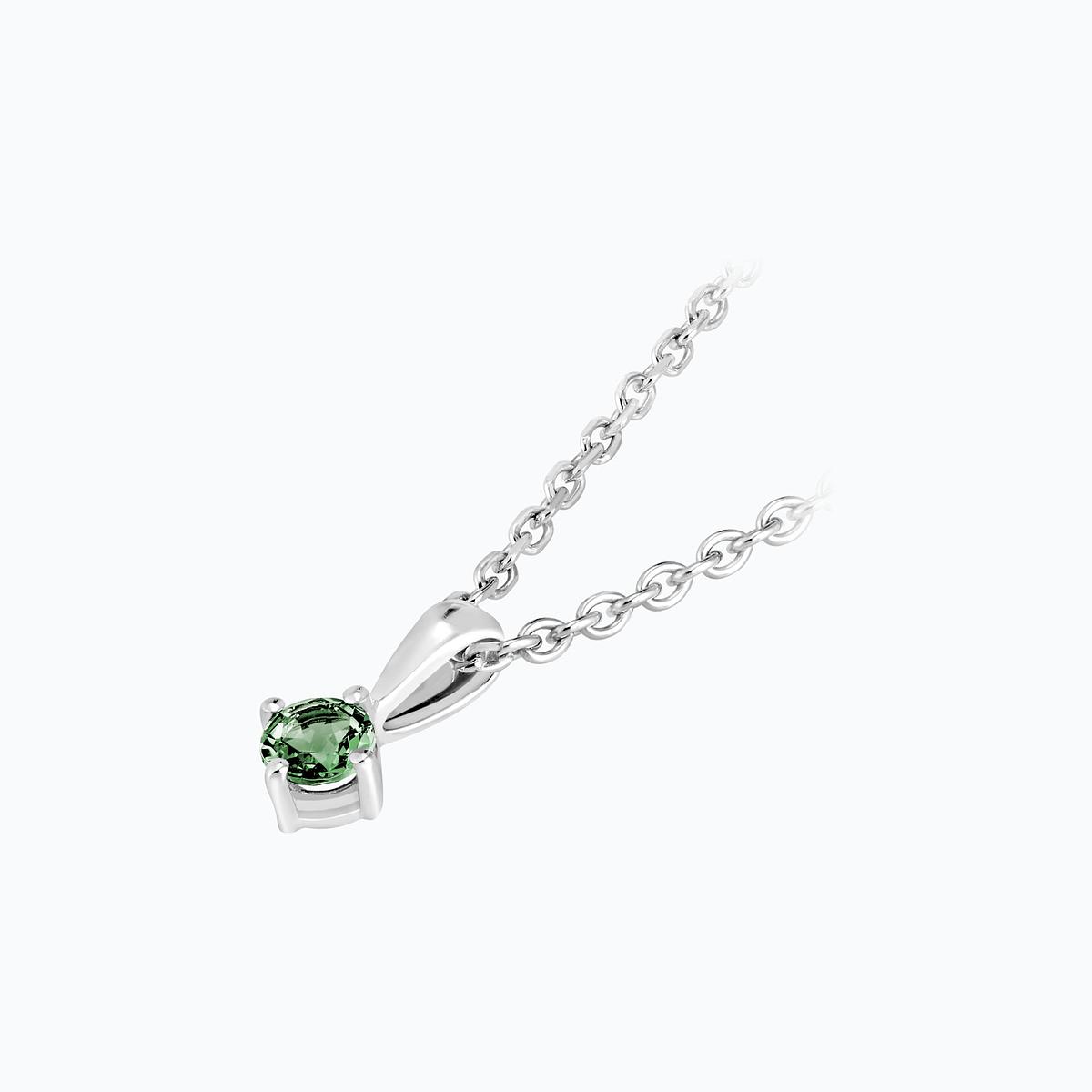 Pendentif Alva Saphir Vert 3.5 mm