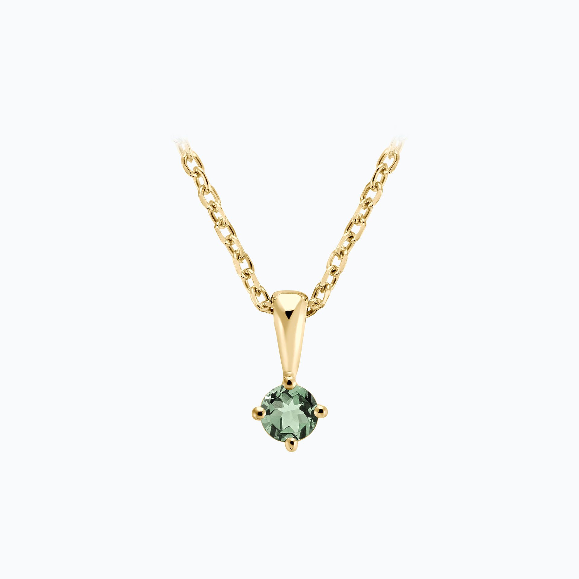 Pendentif Alva Saphir Vert 3.5 mm