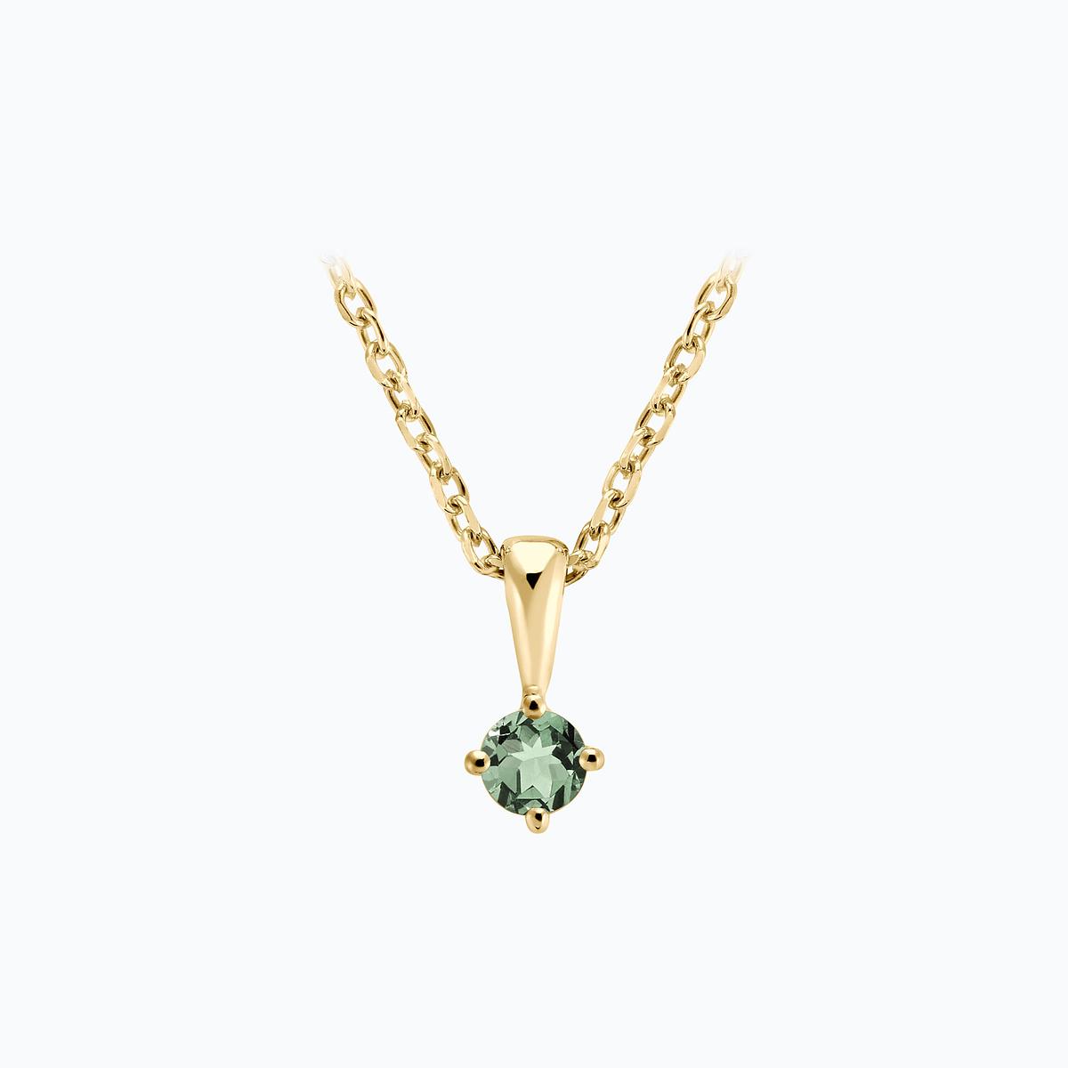 Pendentif Alva Saphir Vert 3.5 mm