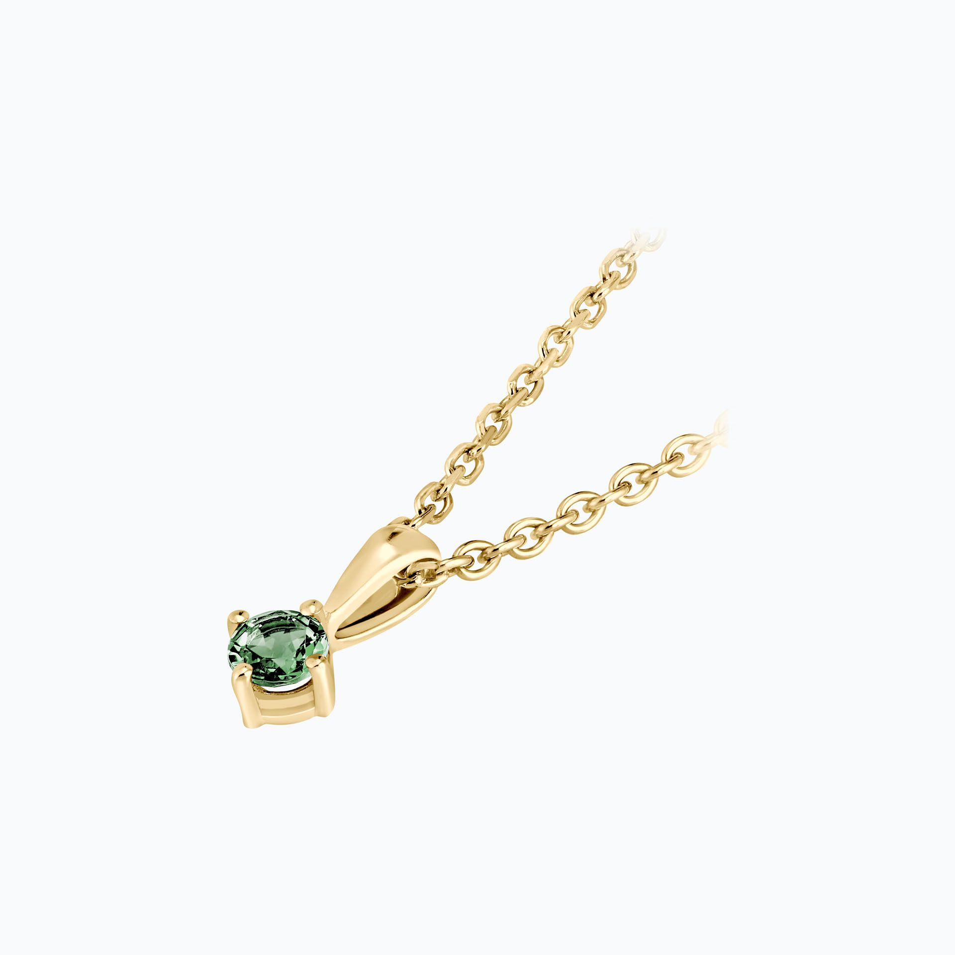 Pendentif Alva Saphir Vert 3.5 mm