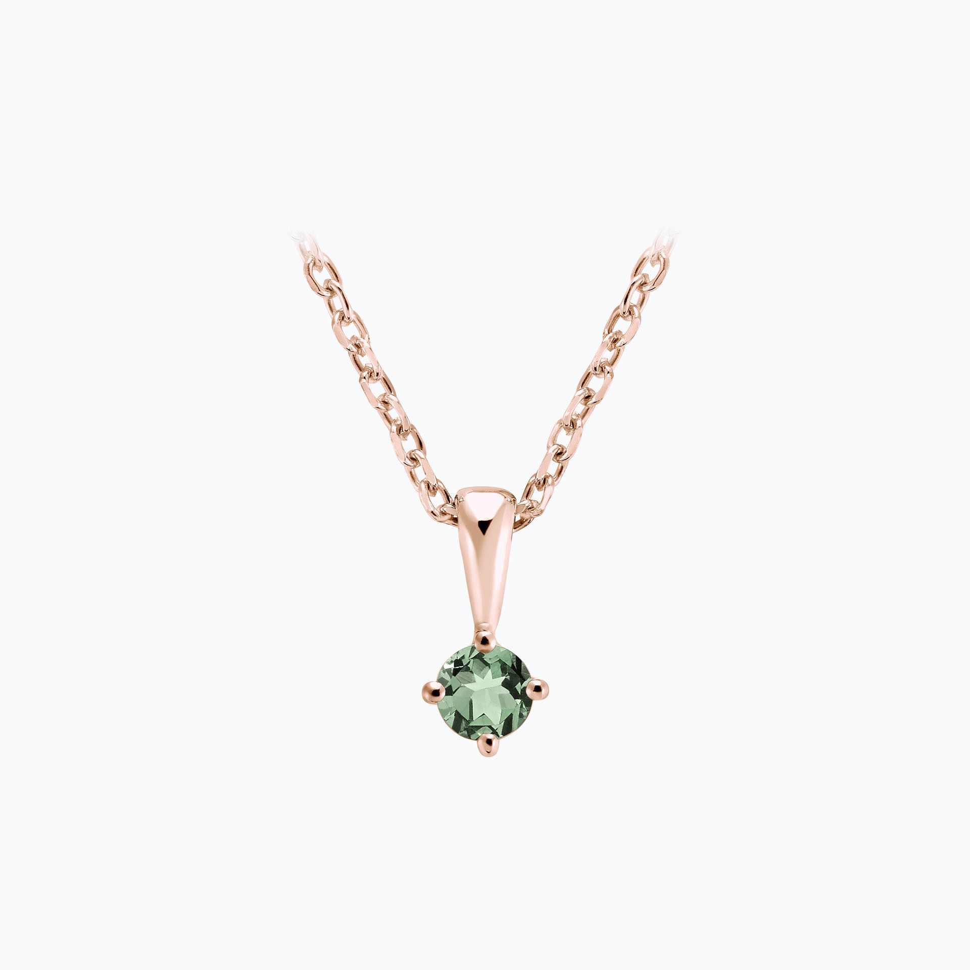 Pendentif Alva Saphir Vert 3.5 mm