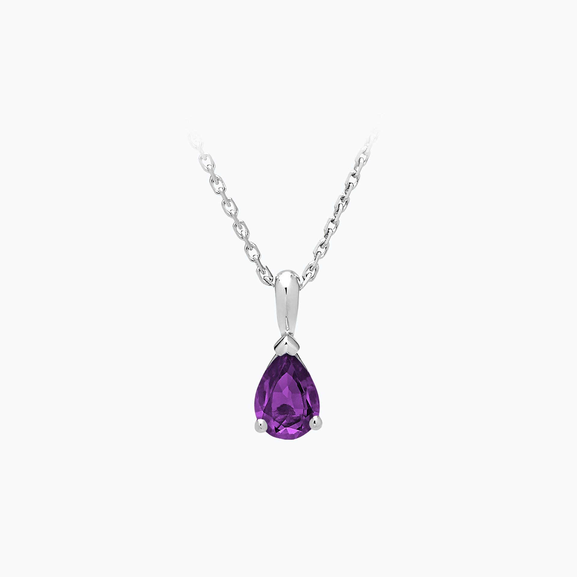 Pendentif Goutte Améthyste 6 x 4 mm