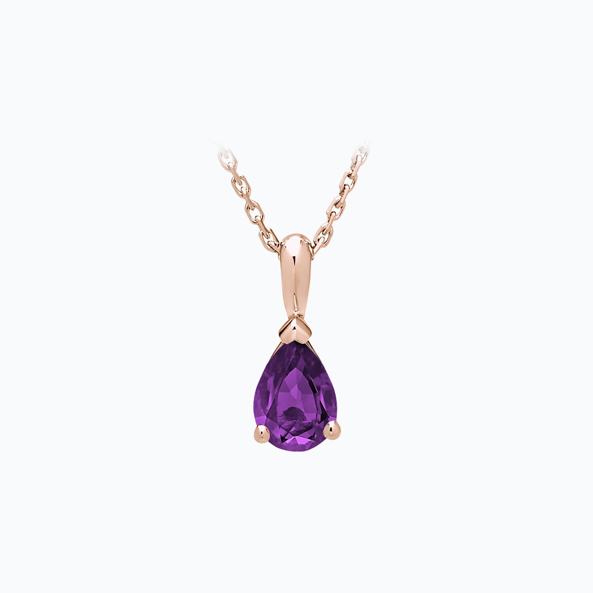Pendentif Goutte Améthyste 7 x 5 mm