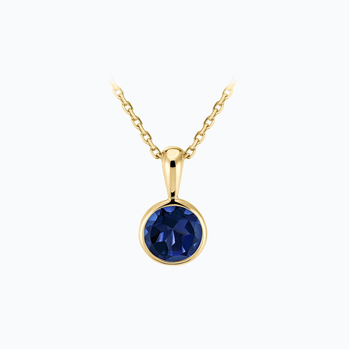 Pendentif Harmony Saphir 6 mm