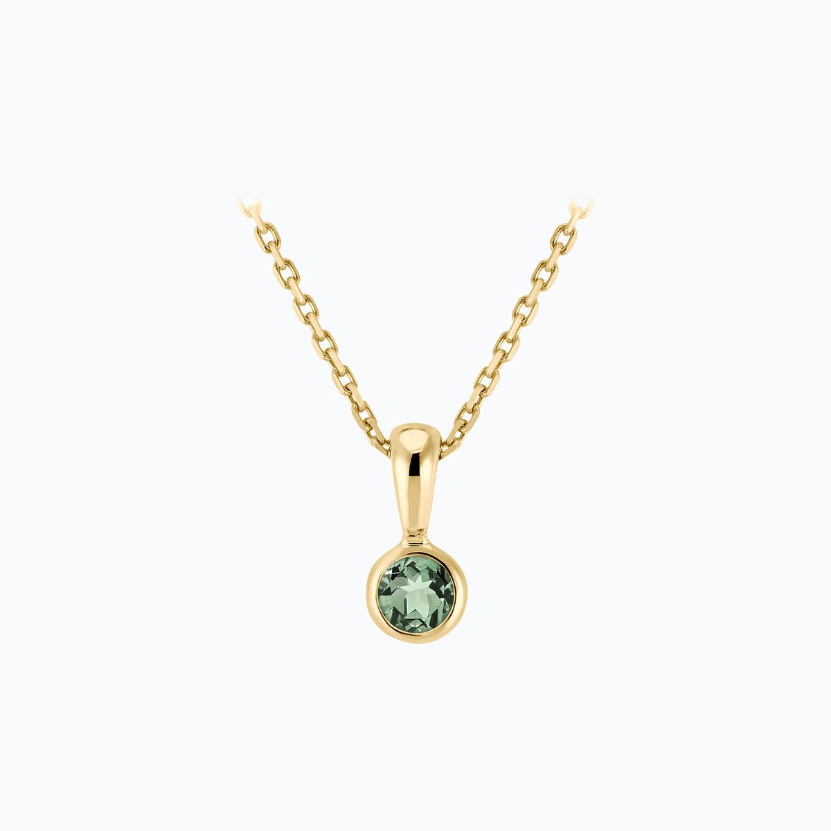 Pendentif Harmony Saphir Vert 3.5 mm