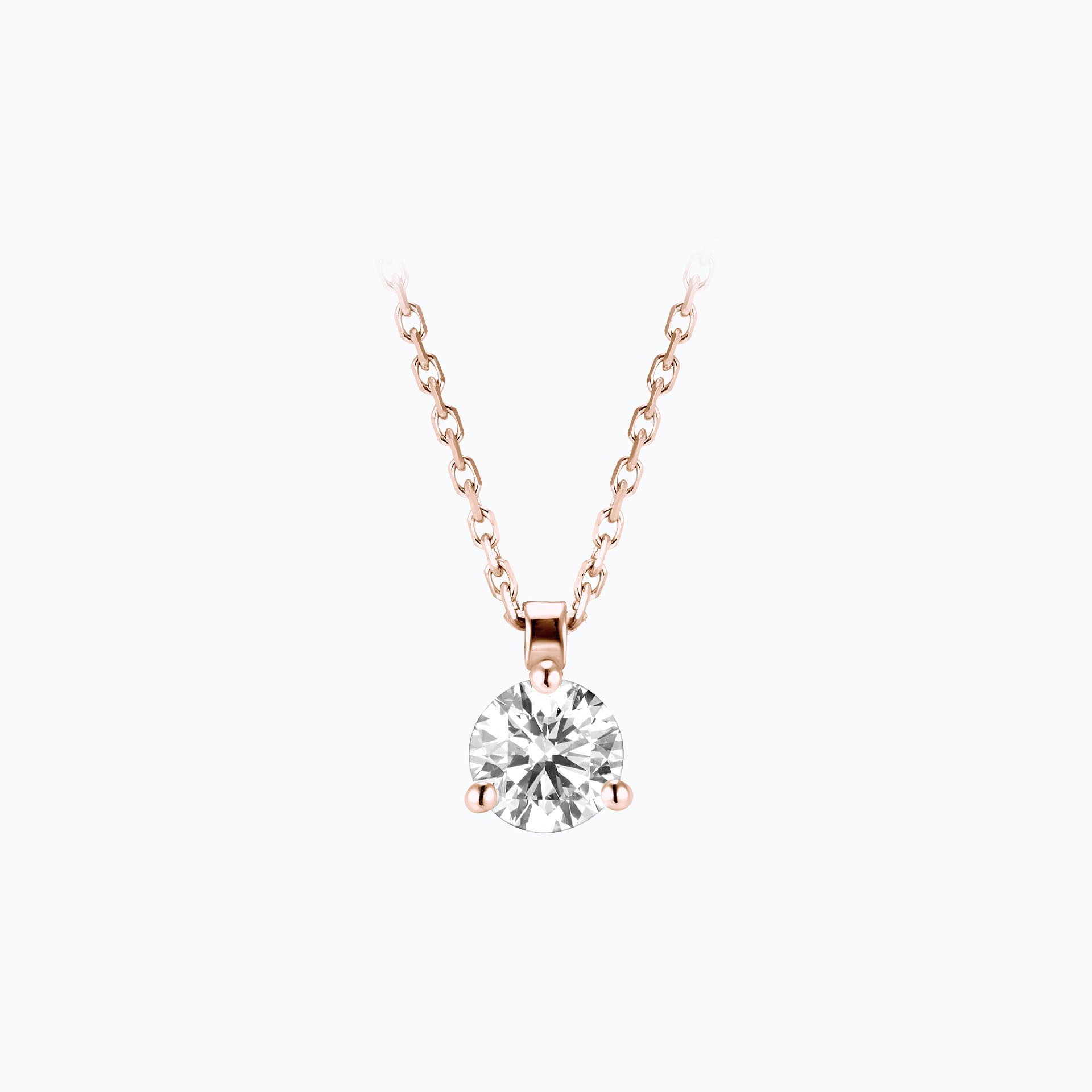 Collier Pyramid Diamant de Synthèse 0.50 carat