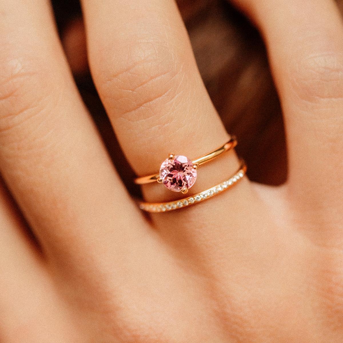 Solitaire Alva Tourmaline 6 mm