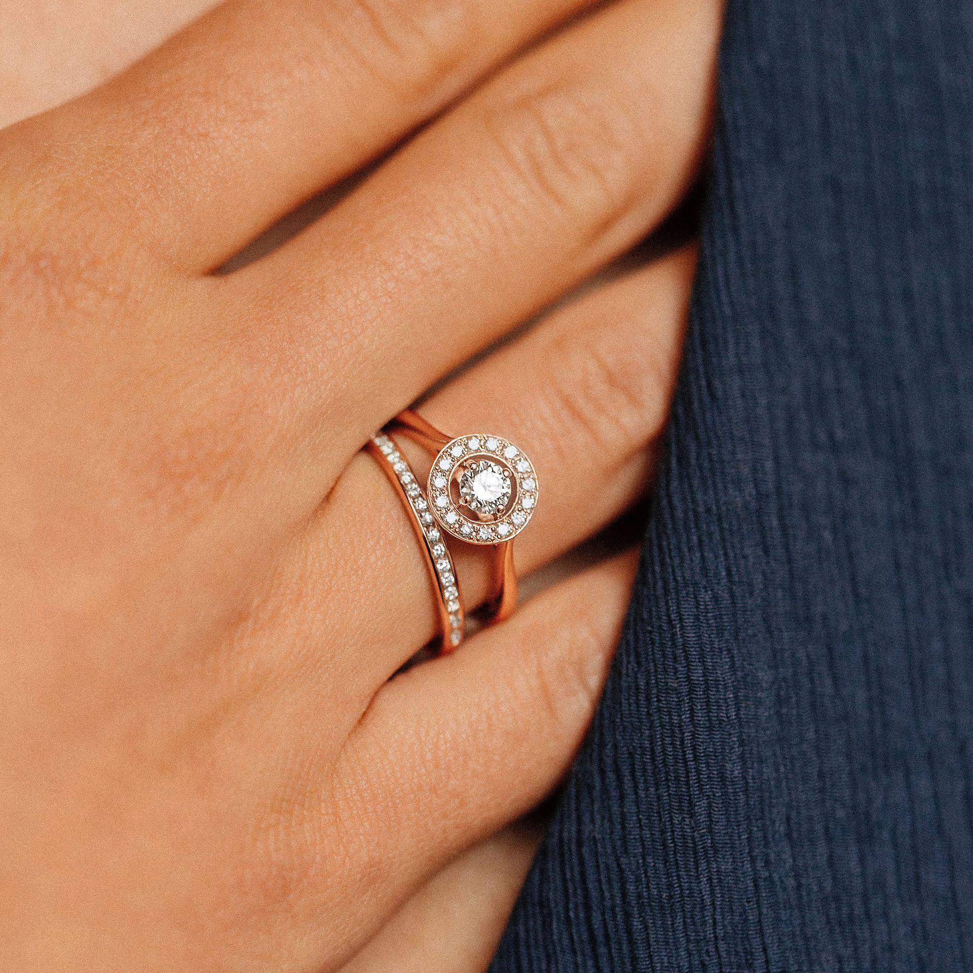 Solitaire Attraction Diamant de Synthèse
