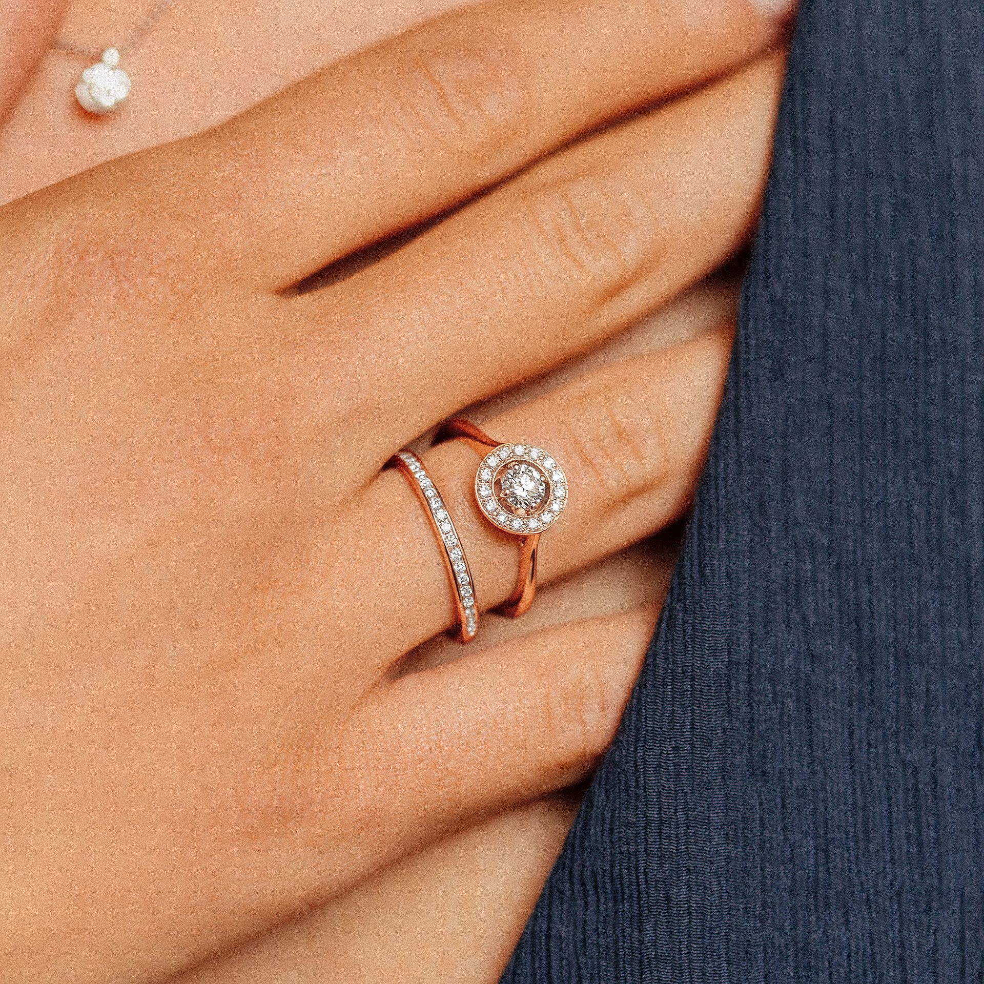 Solitaire Attraction Diamant de Synthèse