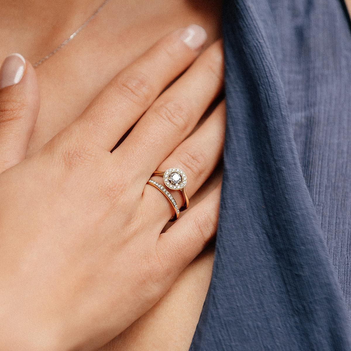 Solitaire Attraction Diamant de Synthèse