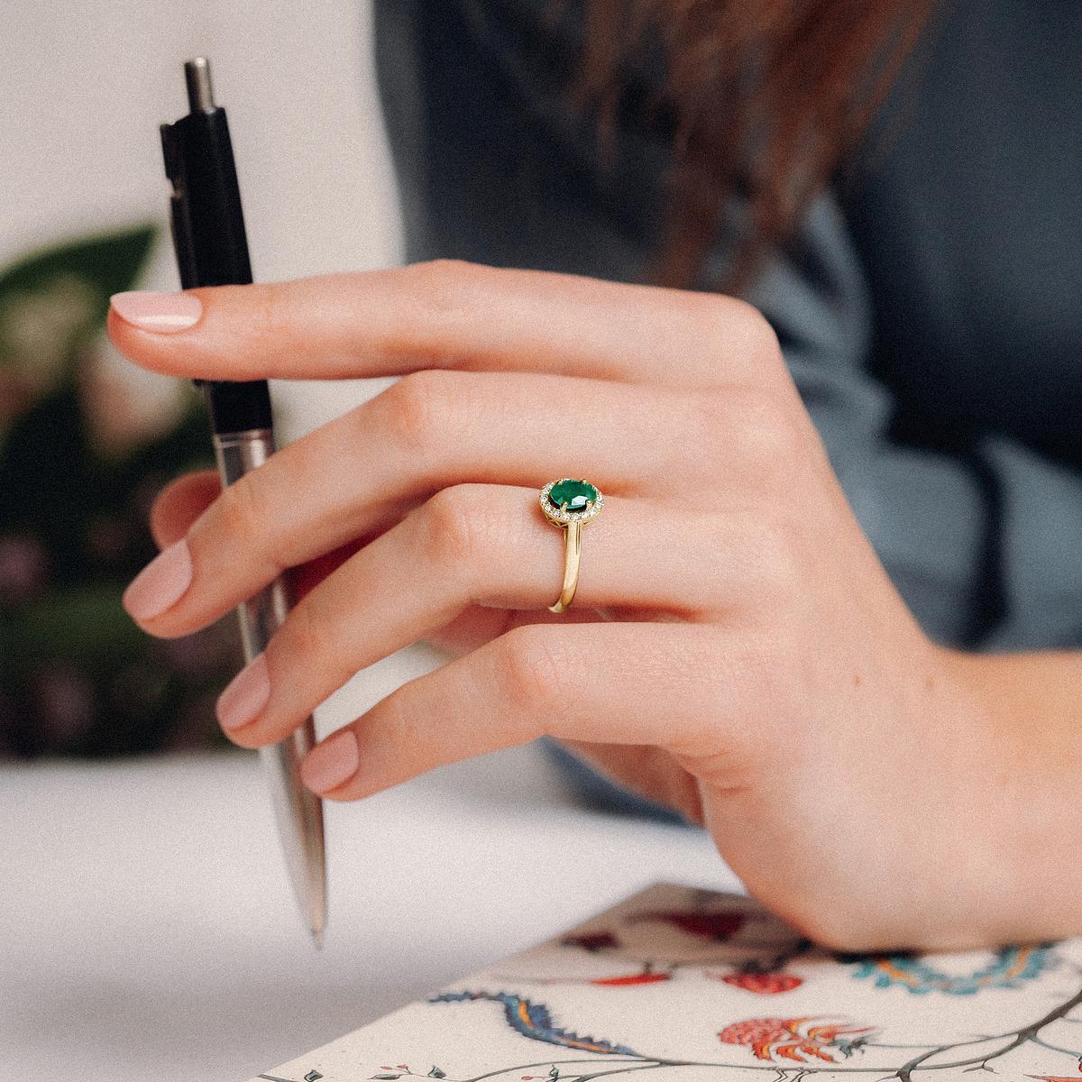 Solitaire Diana Émeraude