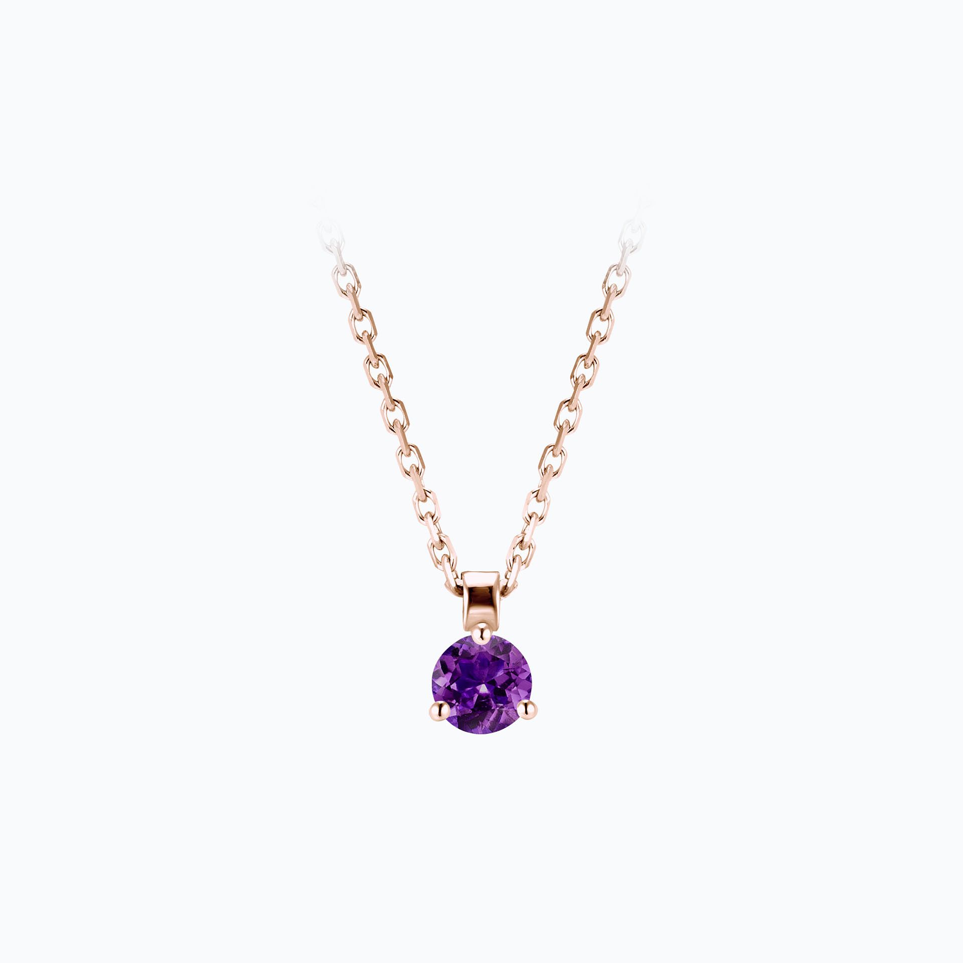 Collier Pyramid Améthyste 3.5 mm