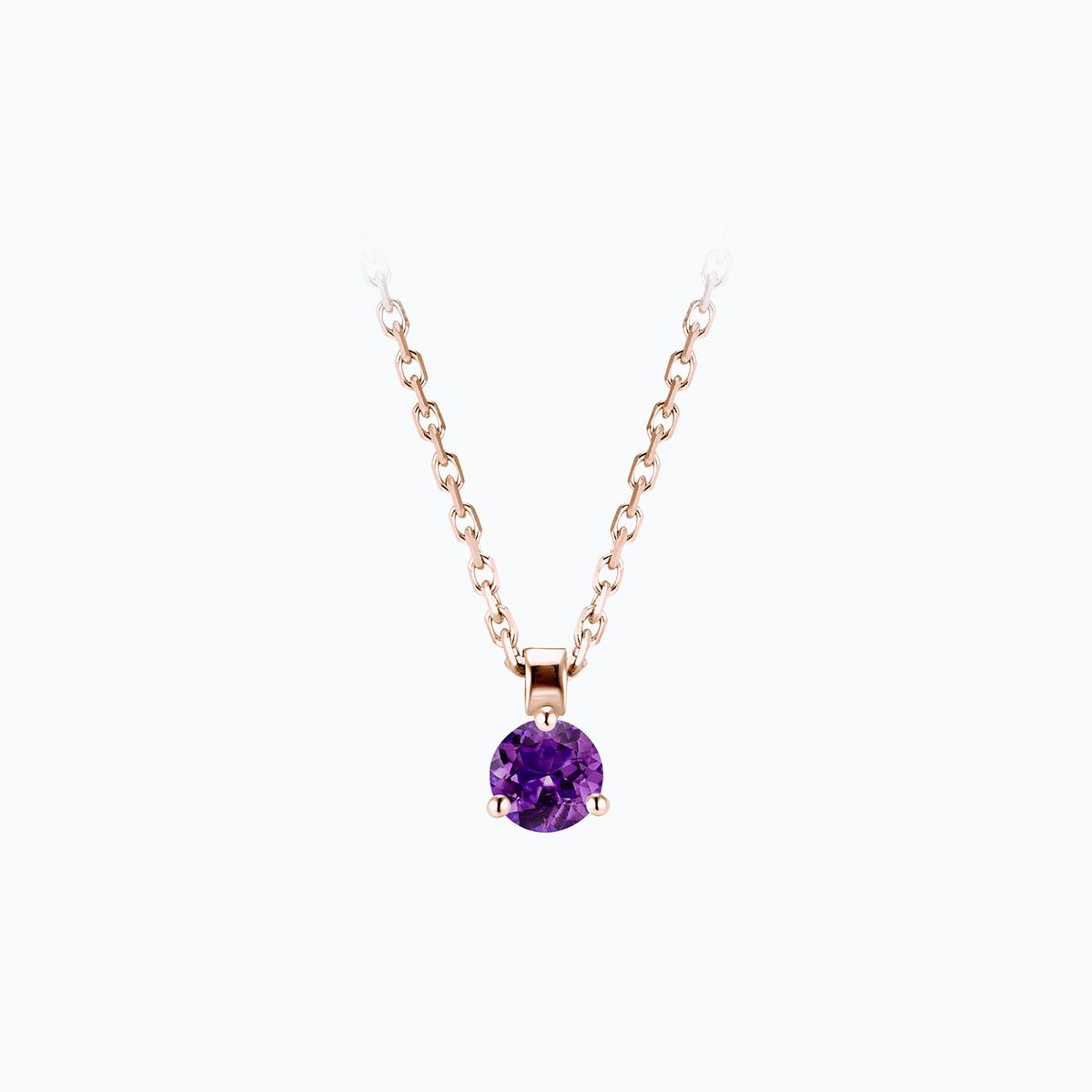 Collier Pyramid Améthyste 3.5 mm