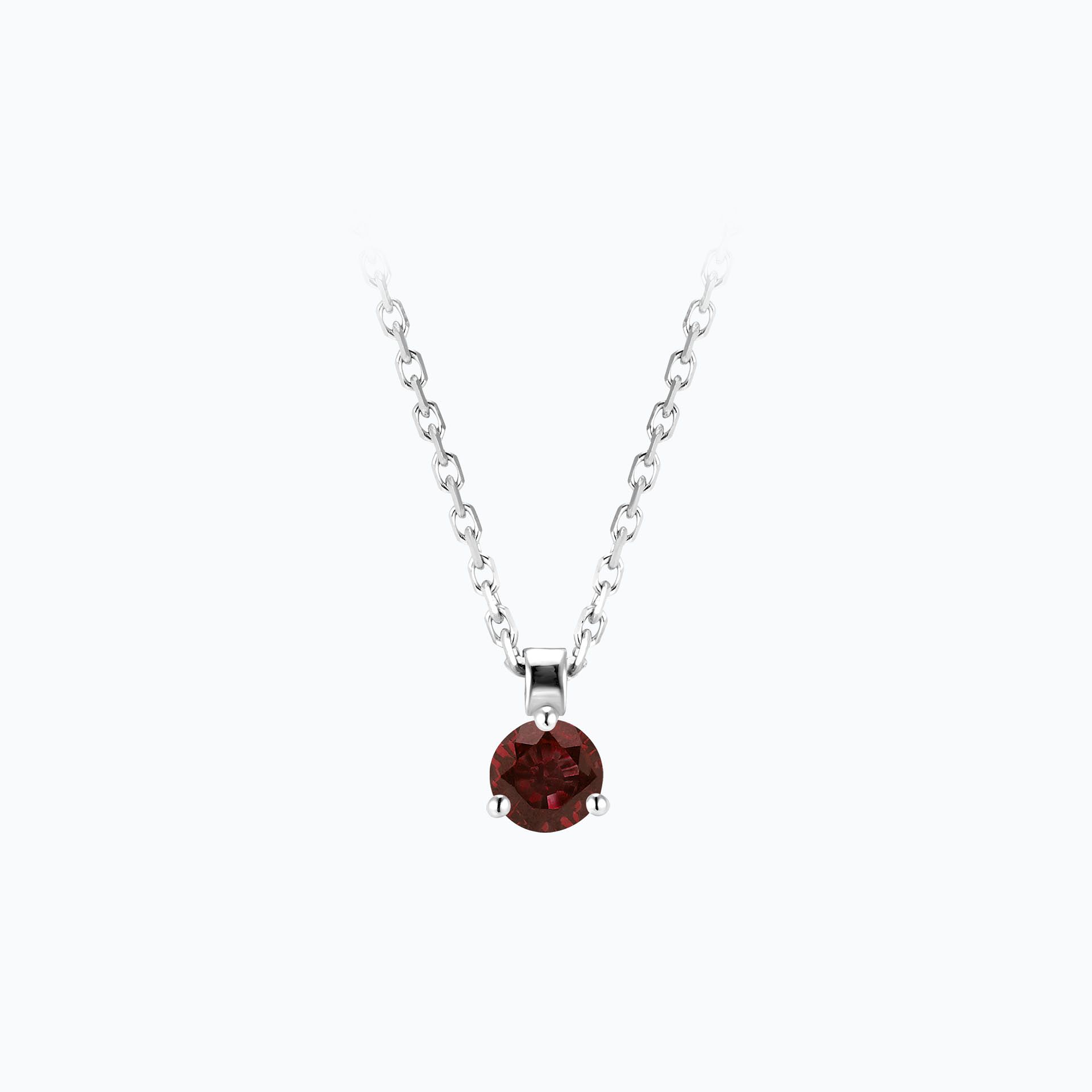 Collier Pyramid Grenat 3.5 mm