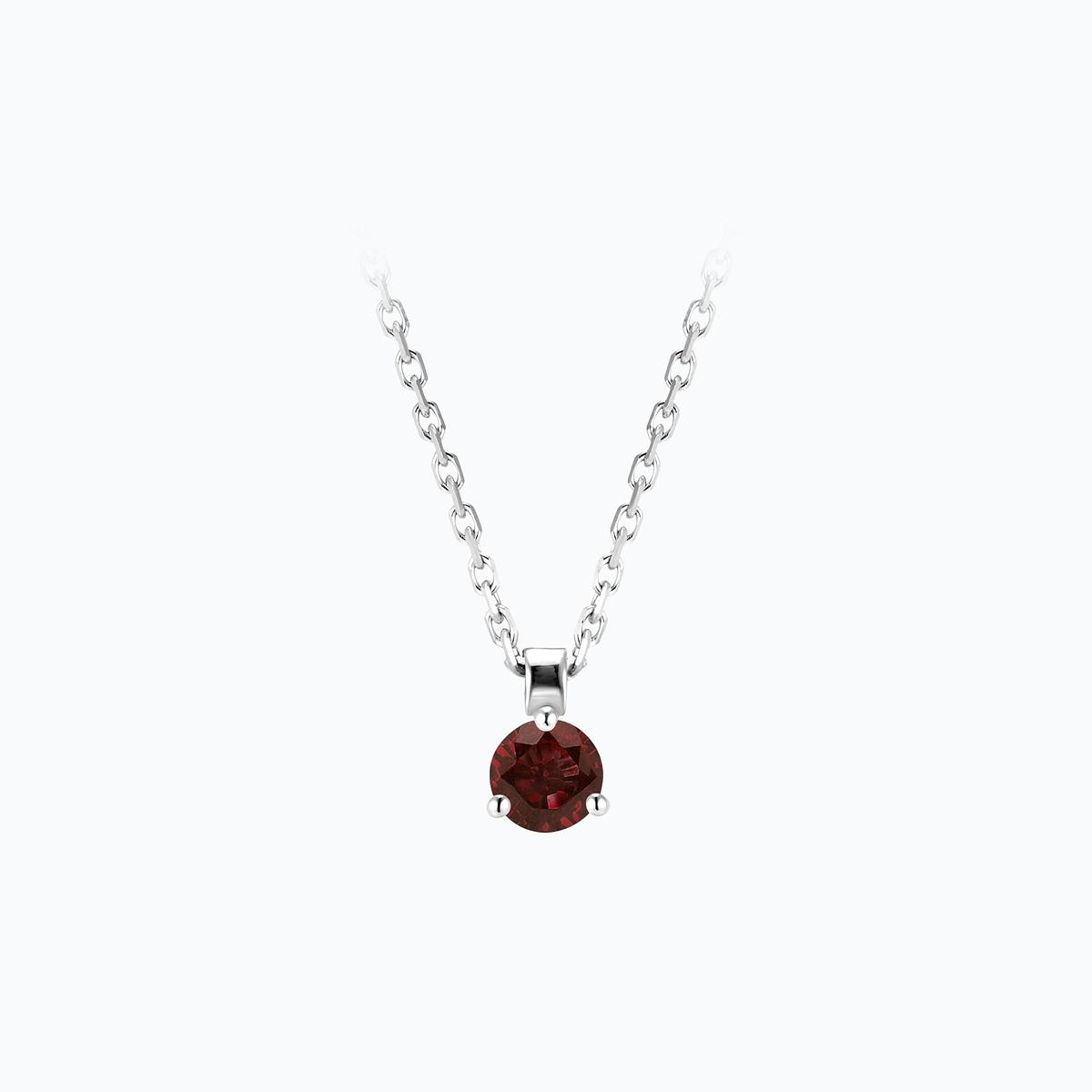 Collier Pyramid Grenat 3.5 mm