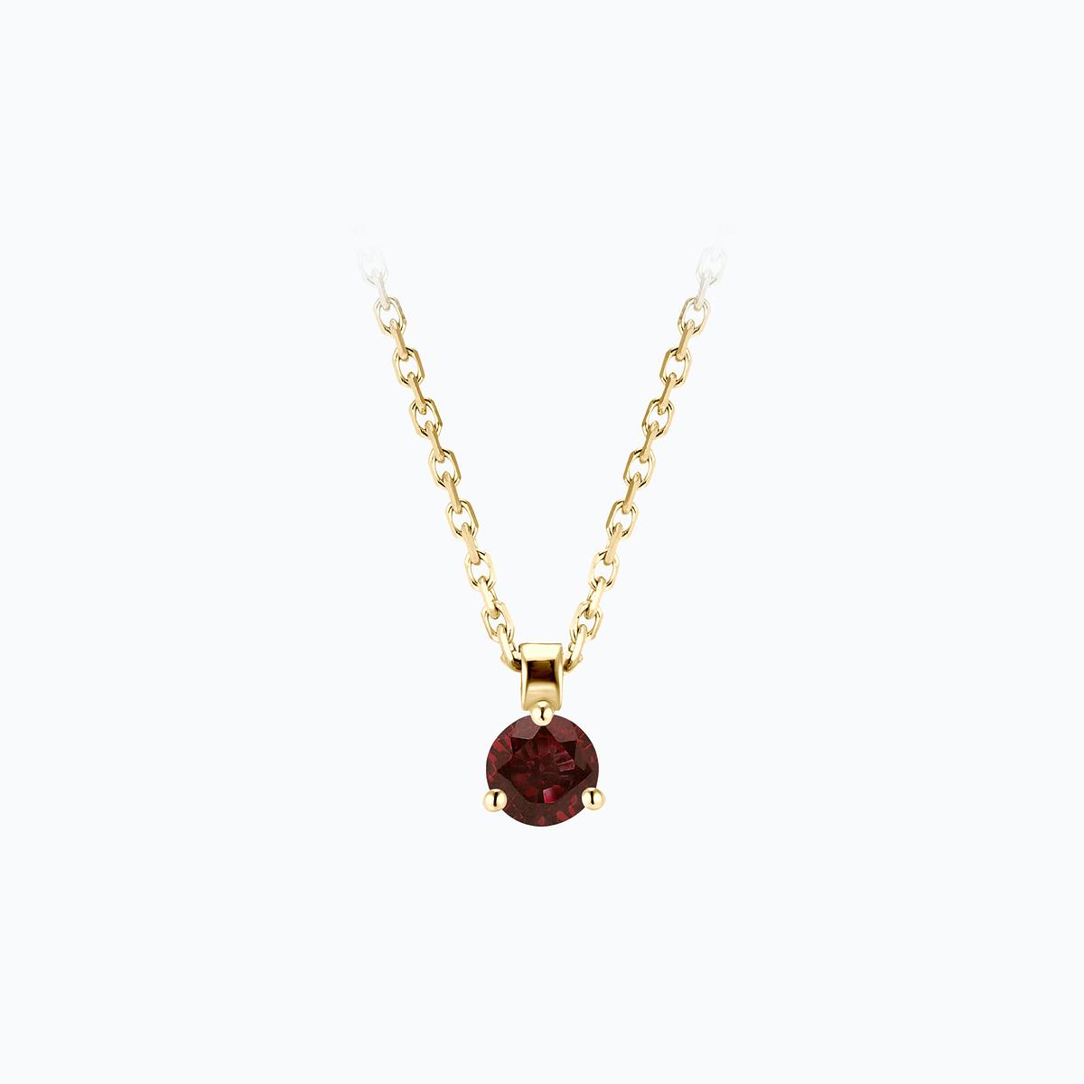 Collier Pyramid Grenat 3.5 mm