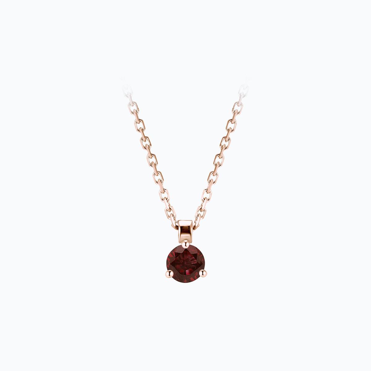 Collier Pyramid Grenat 3.5 mm