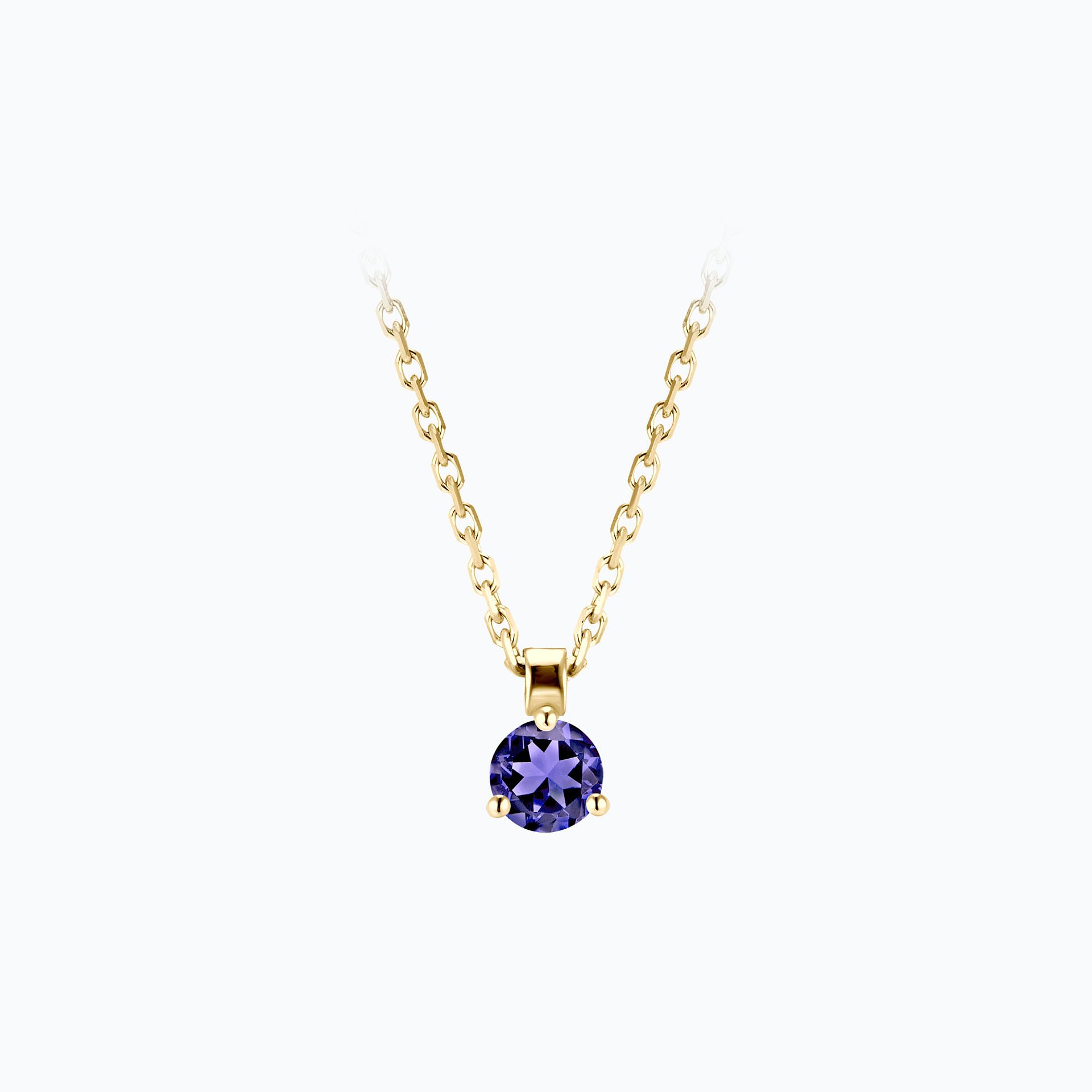 Collier Pyramid Tanzanite 3.5 mm