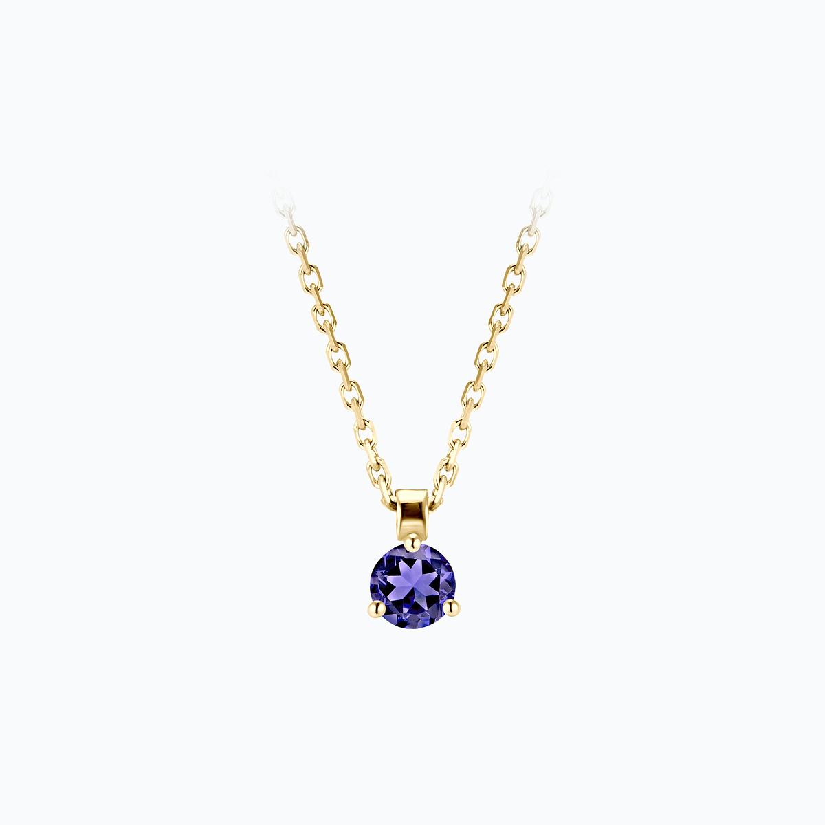 Collier Pyramid Tanzanite 3.5 mm