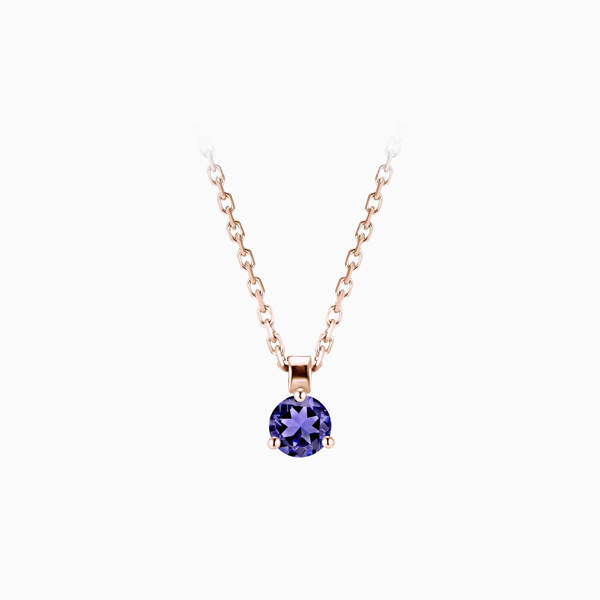 Collier Pyramid Tanzanite 3.5 mm