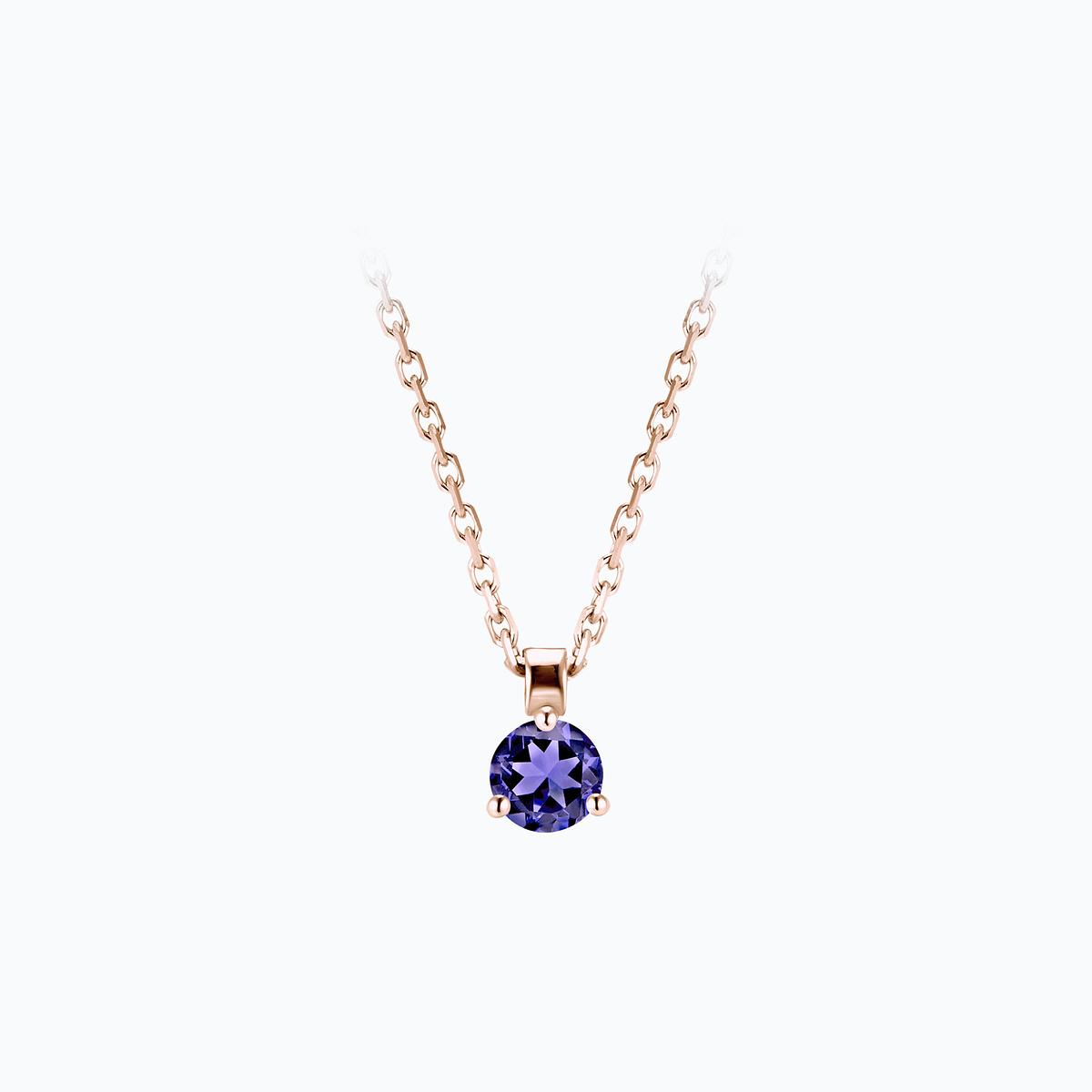 Collier Pyramid Tanzanite 3.5 mm