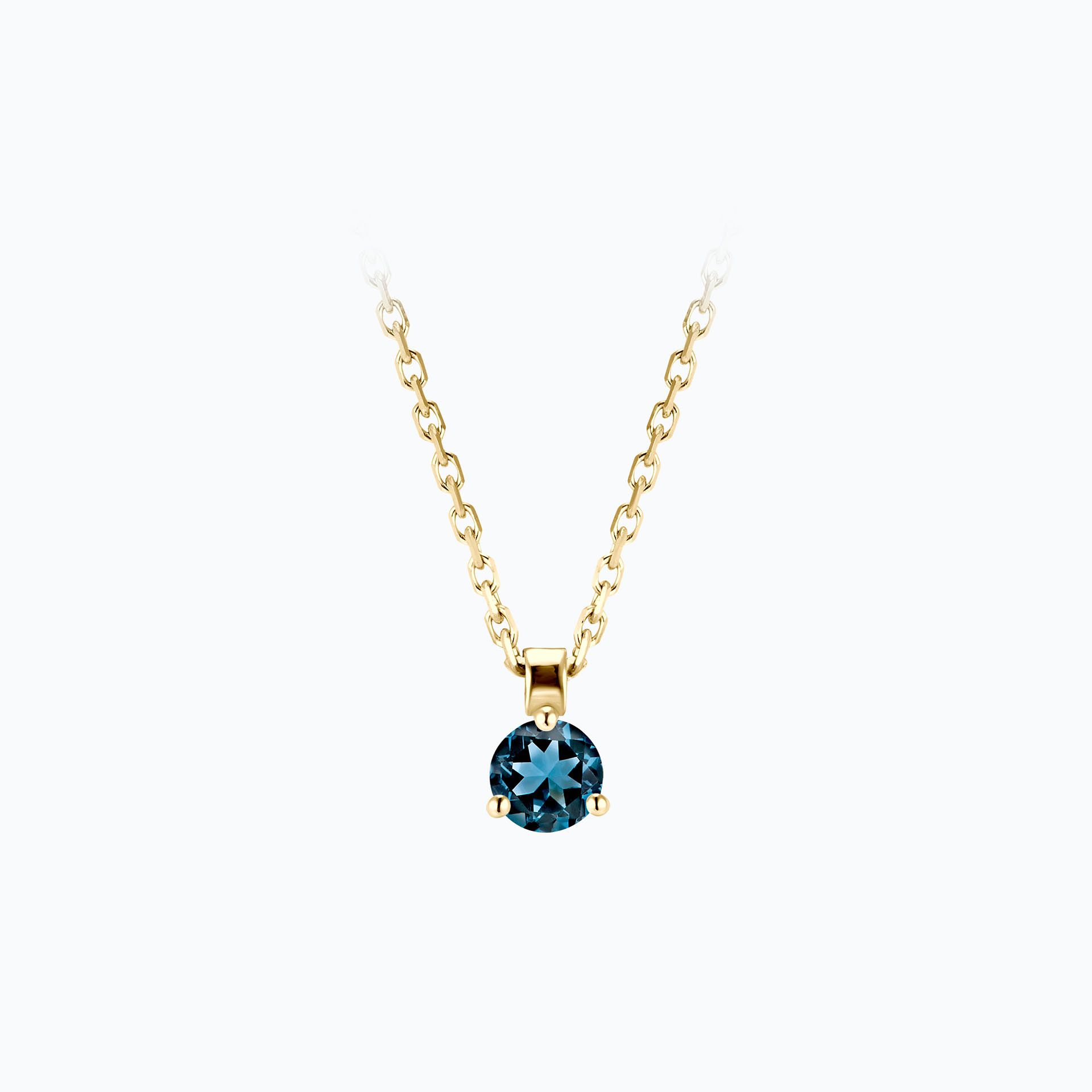 Collier Pyramid Topaze 3.5 mm