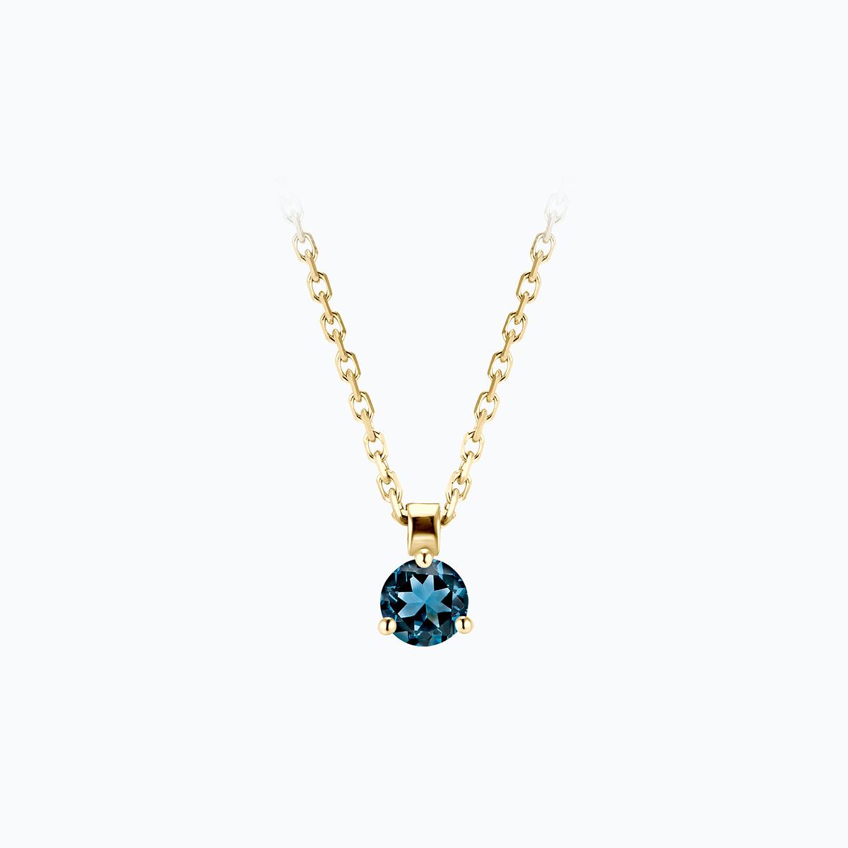 Collier Pyramid Topaze 3.5 mm
