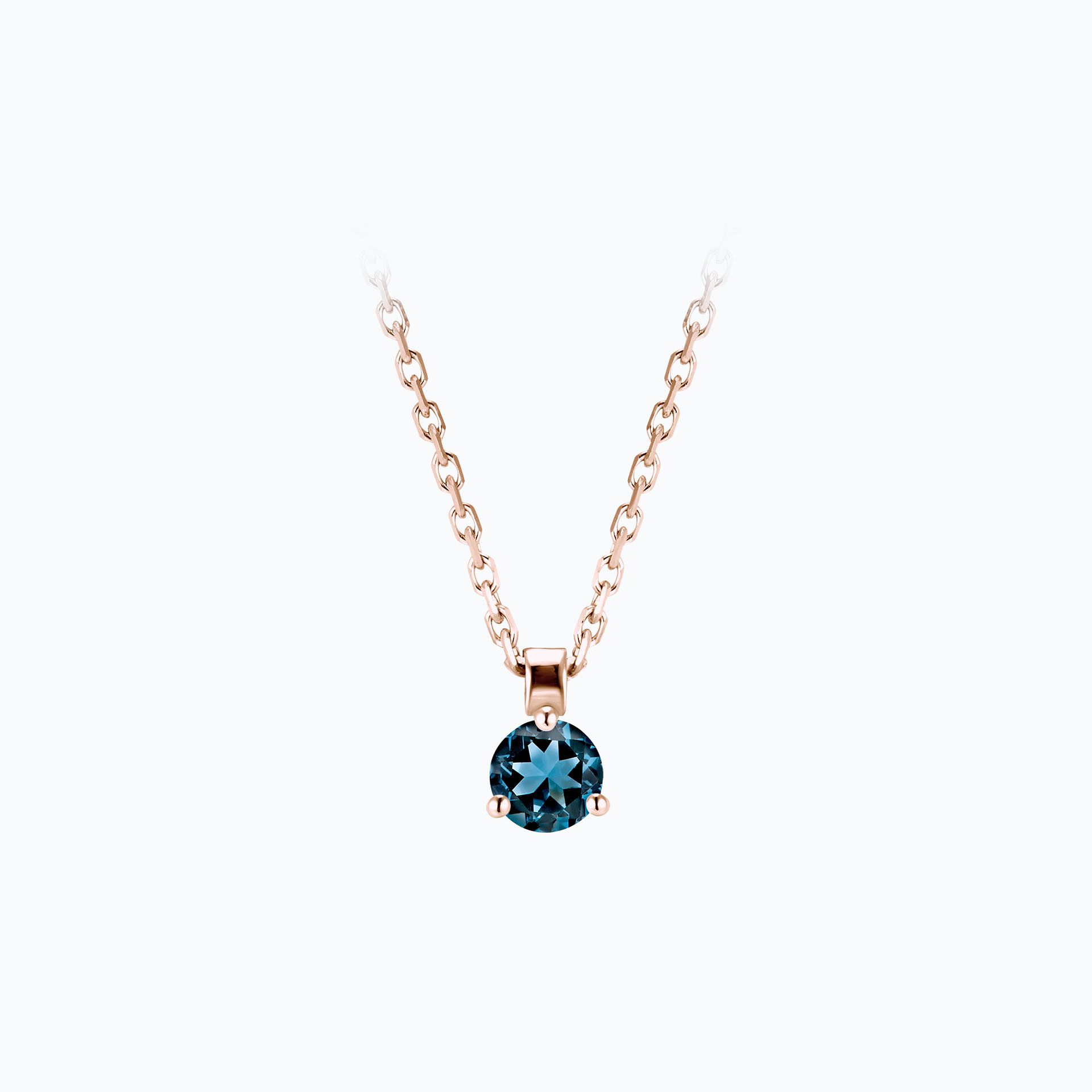 Collier Pyramid Topaze 3.5 mm