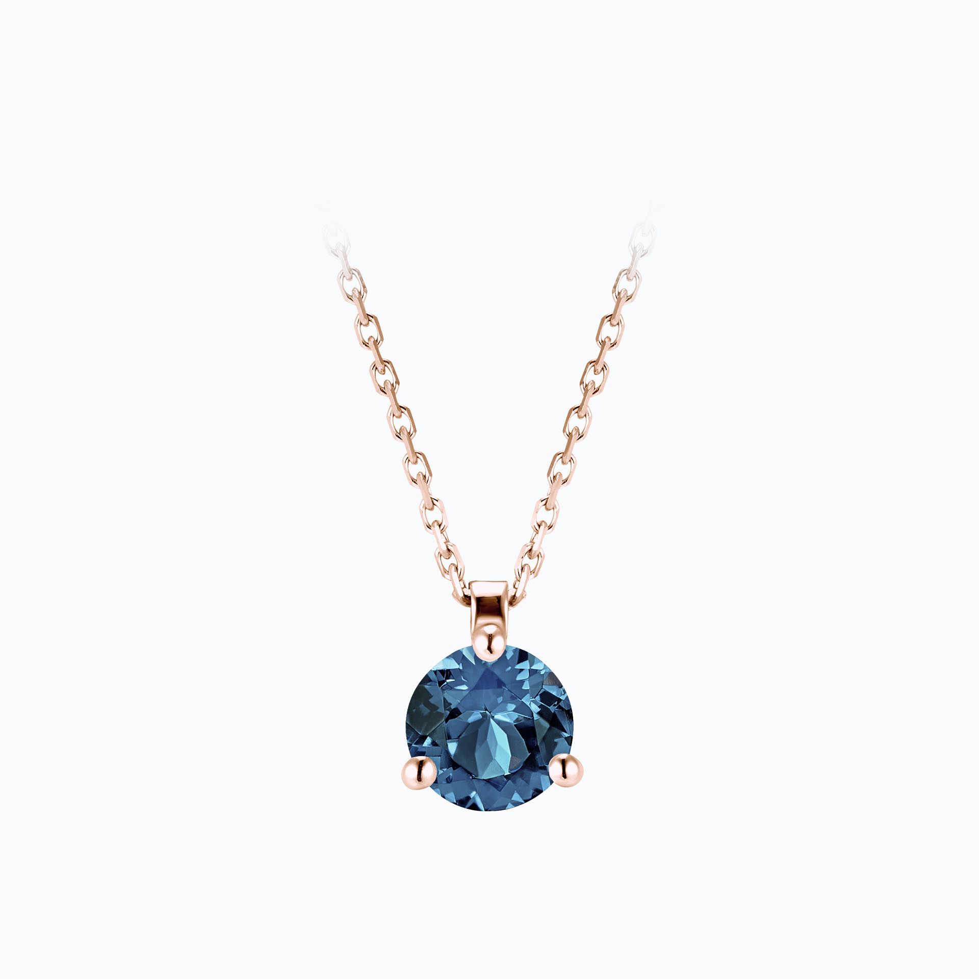 Collier Pyramid Topaze 6 mm