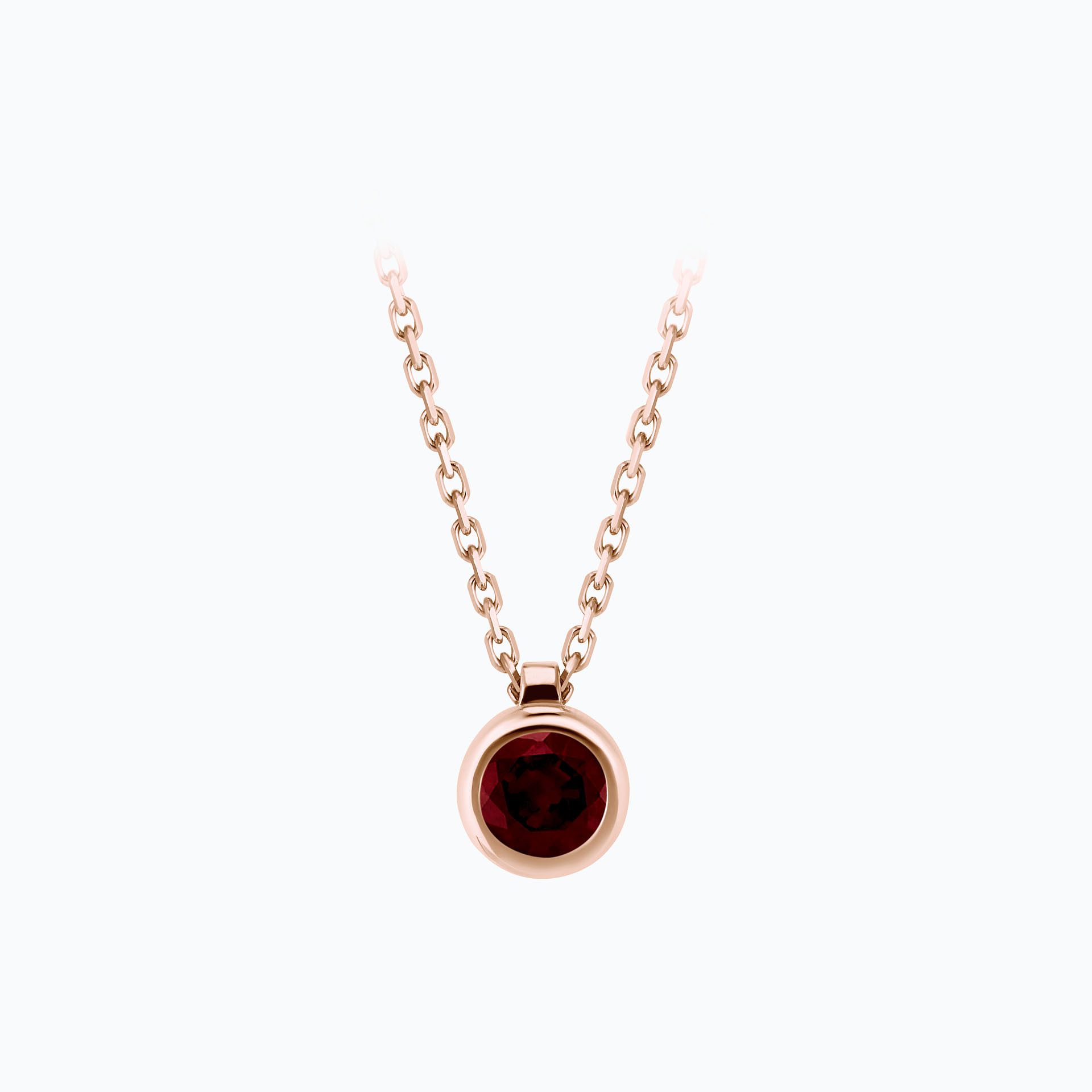 Collier Sparkling Grenat 4.5 mm
