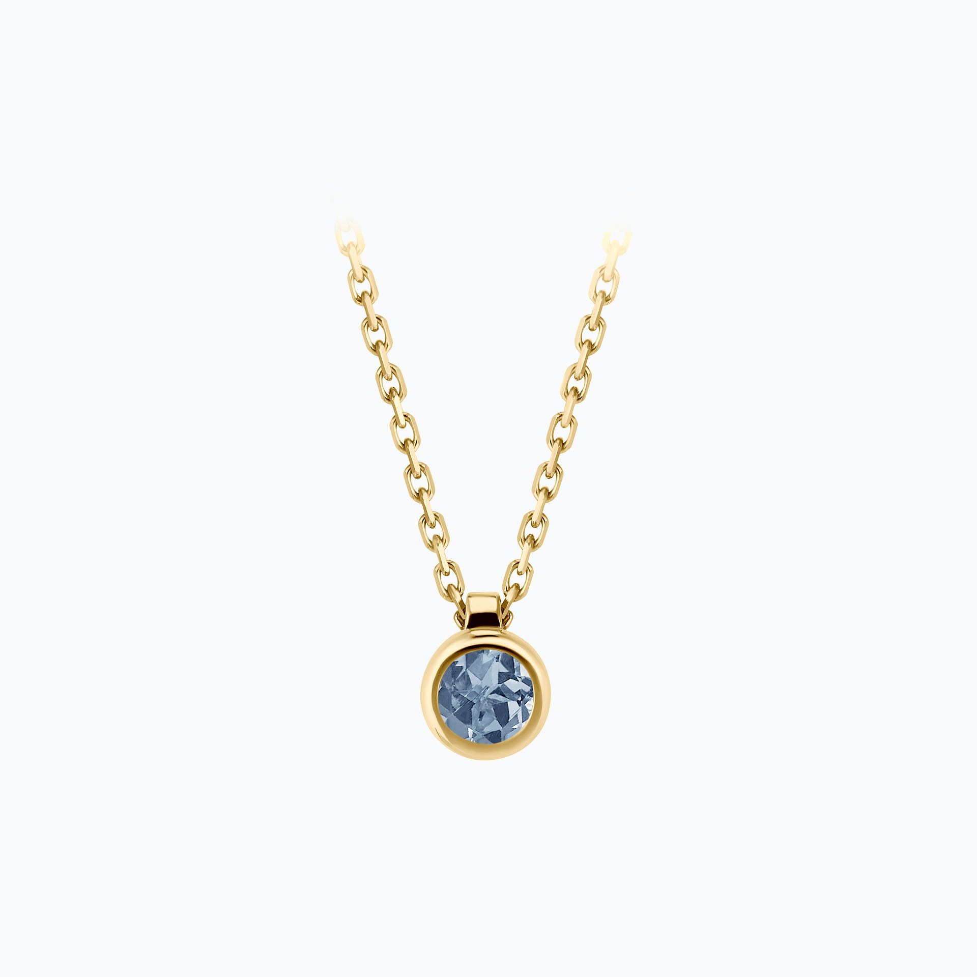 Collier Sparkling Saphir Bleu Tendre 3.5 mm