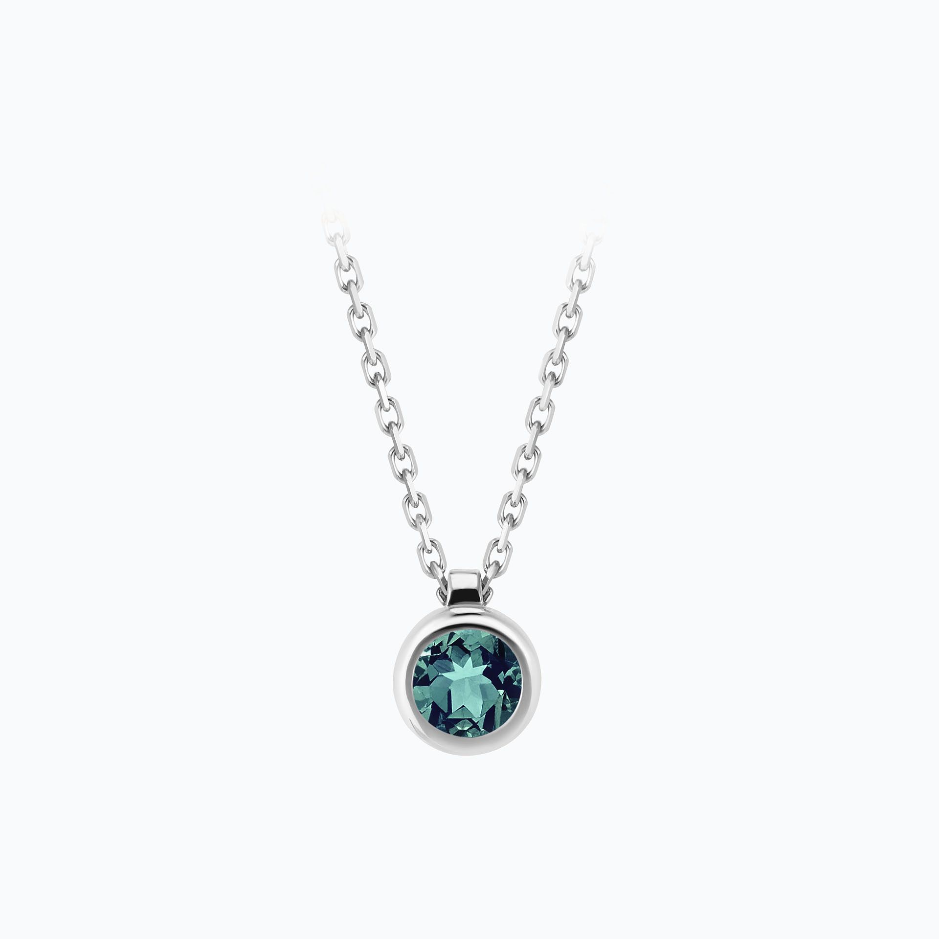 Collier Sparkling Saphir Teal 4.5 mm