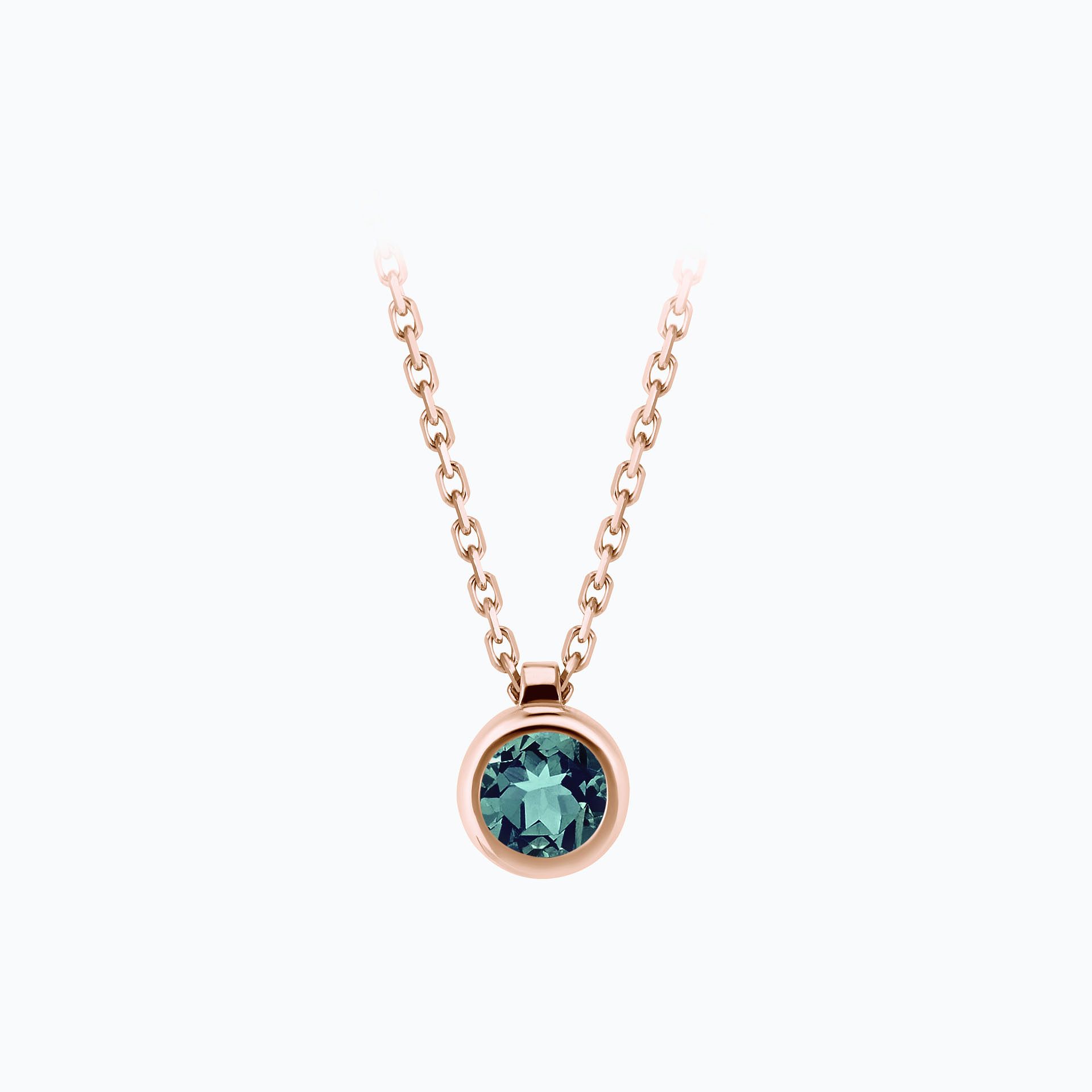 Collier Sparkling Saphir Teal 4.5 mm
