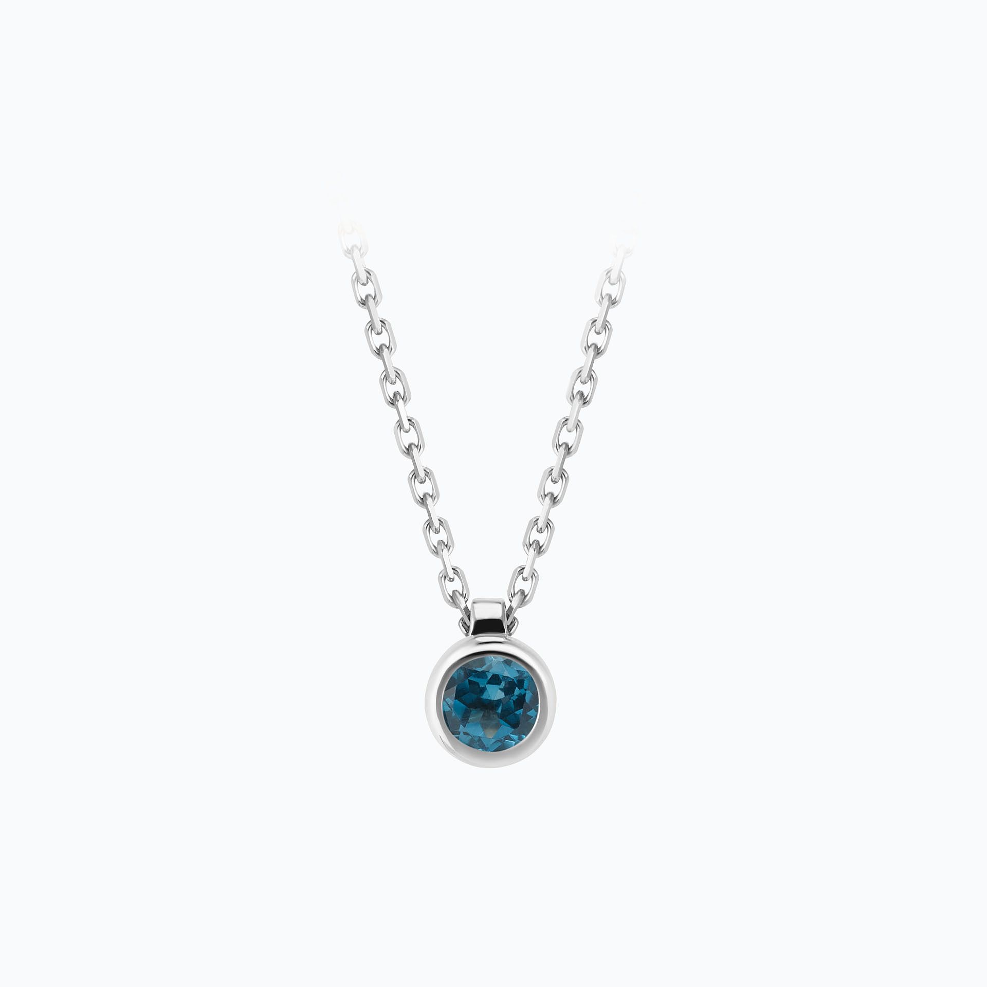 Collier Sparkling Topaze Blue London 3.5 mm