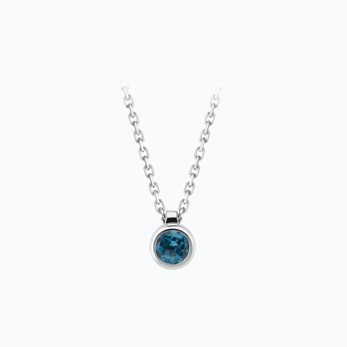 Collier Sparkling Topaze Blue London 3.5 mm