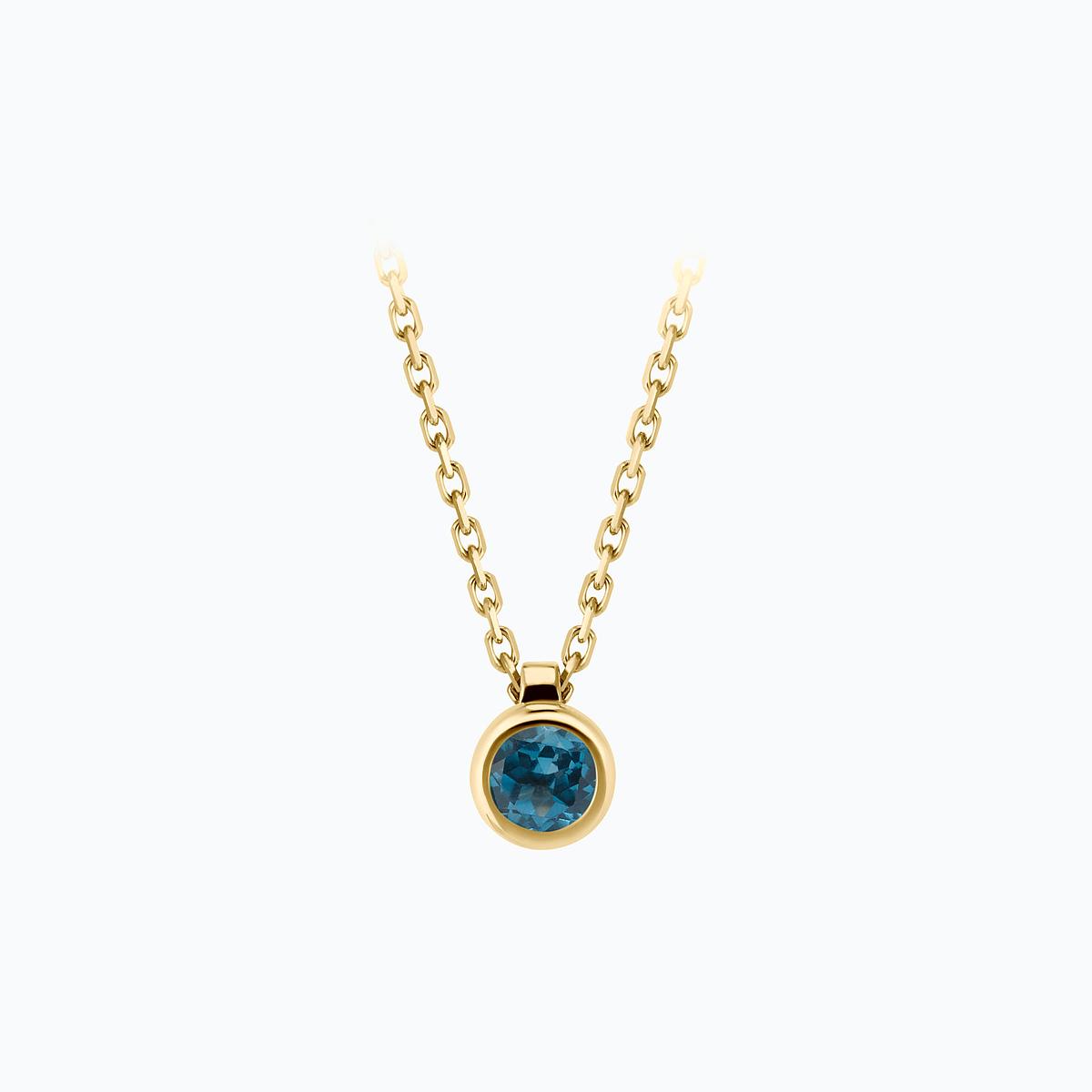 Collier Sparkling Topaze Blue London 3.5 mm