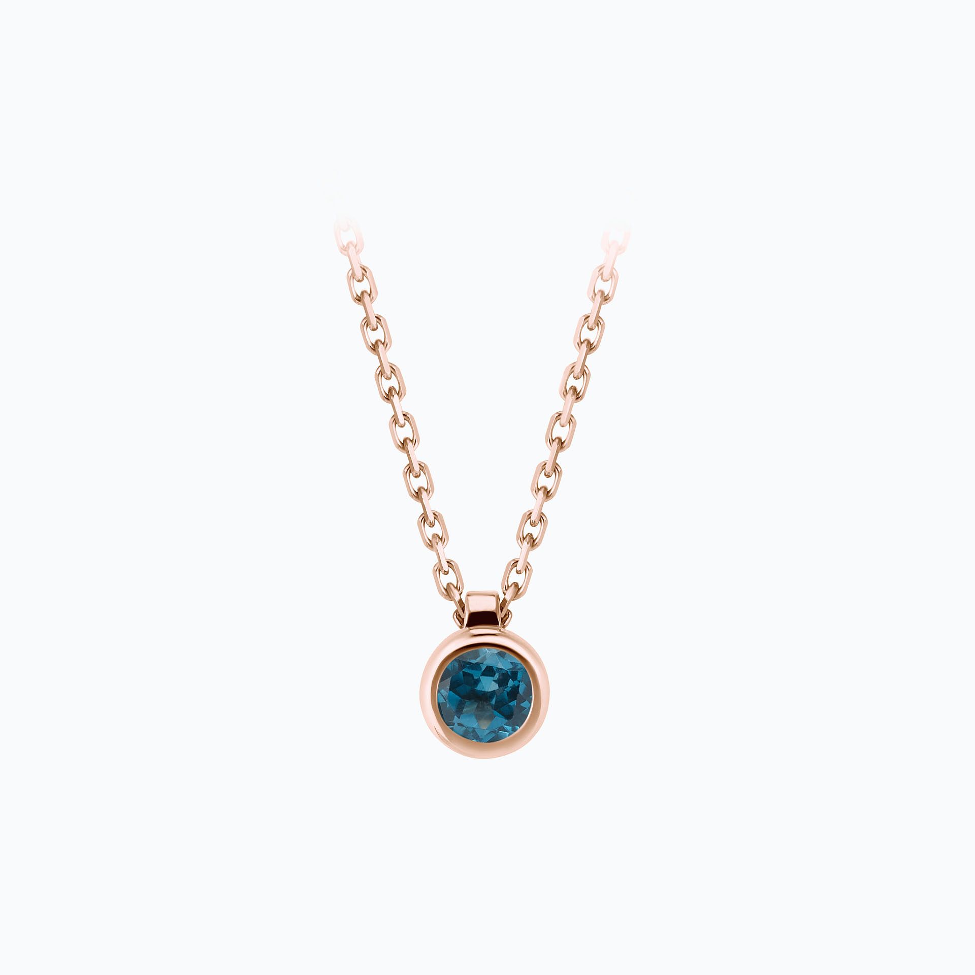 Collier Sparkling Topaze Blue London 3.5 mm