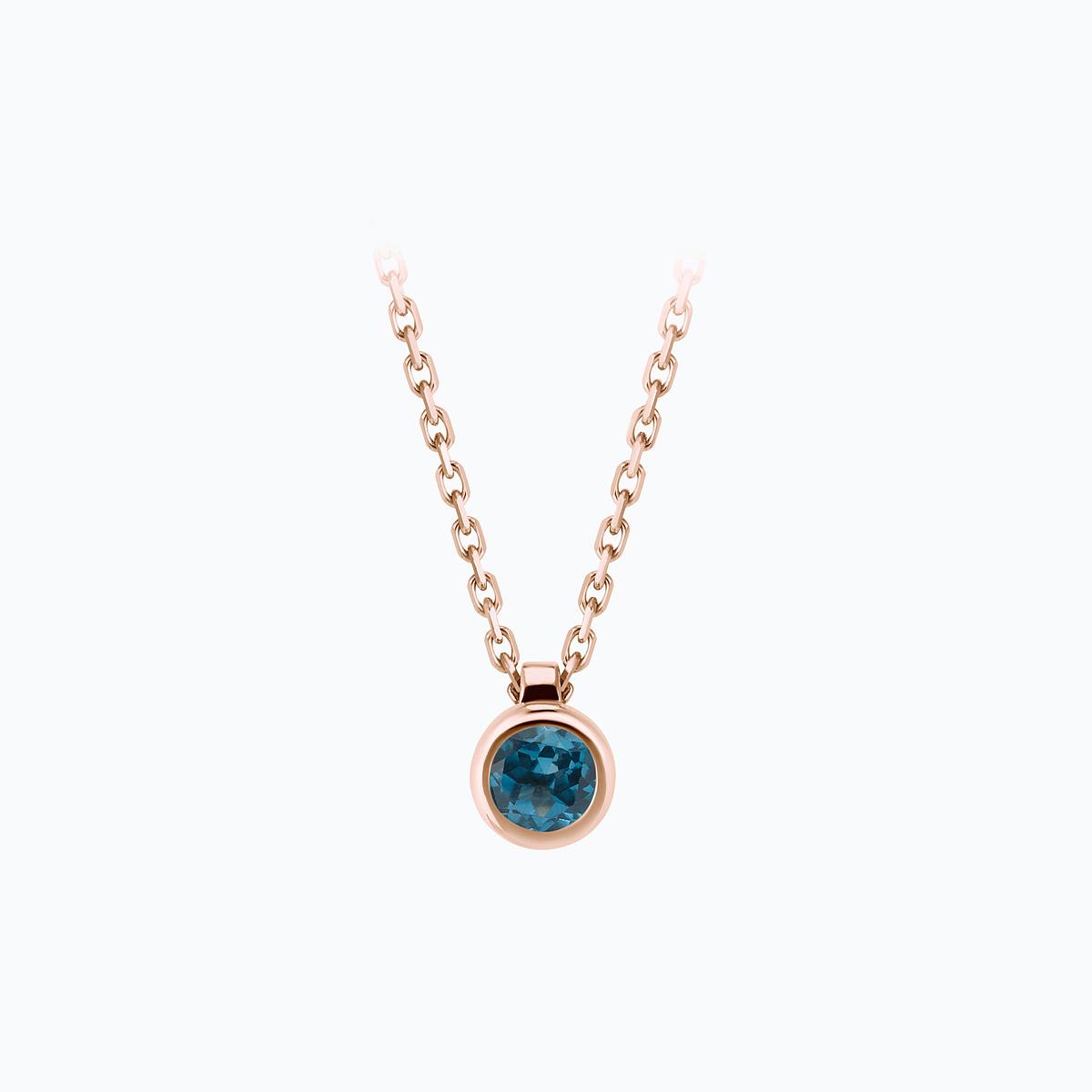 Collier Sparkling Topaze Blue London 3.5 mm