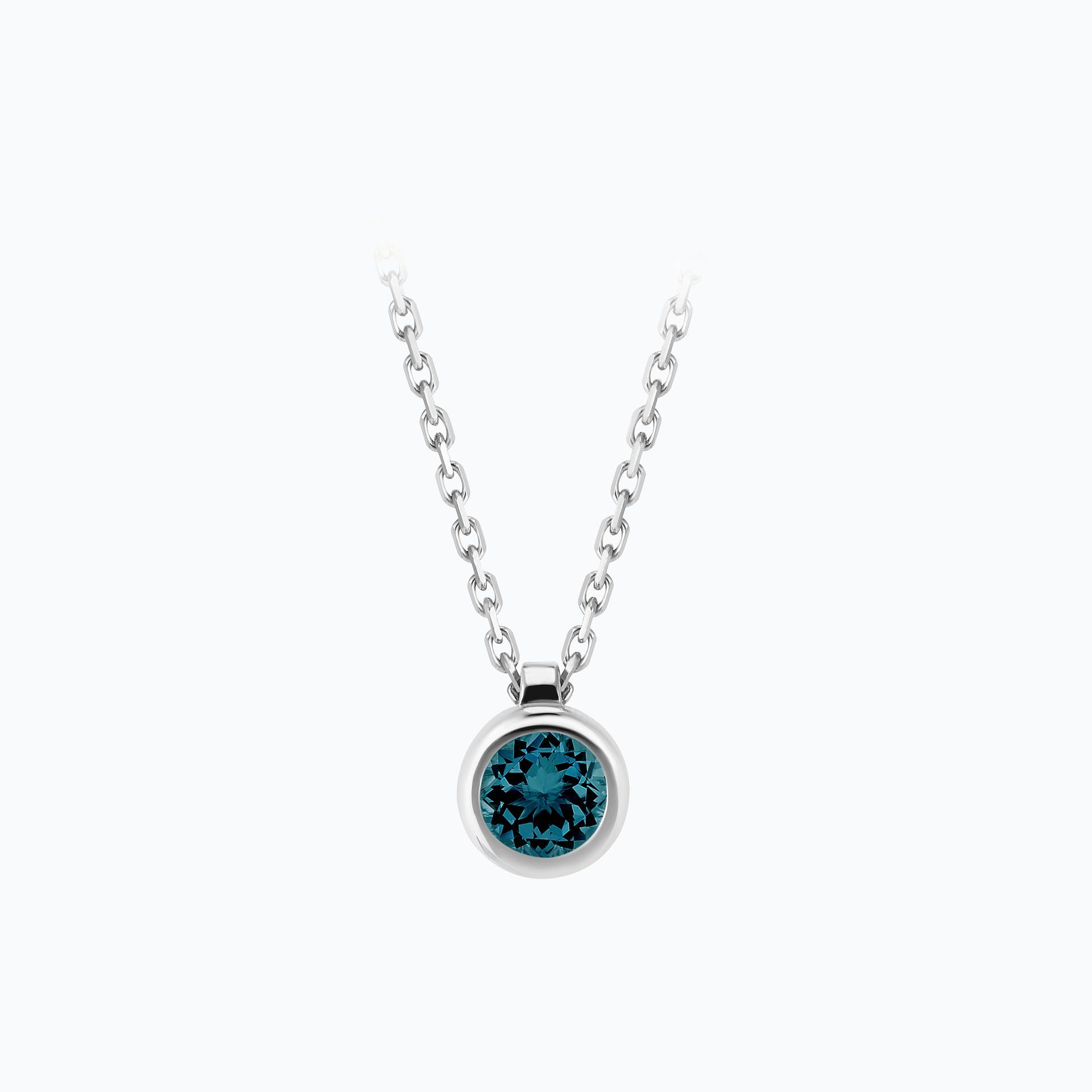 Collier Sparkling Topaze Blue London 4.5 mm
