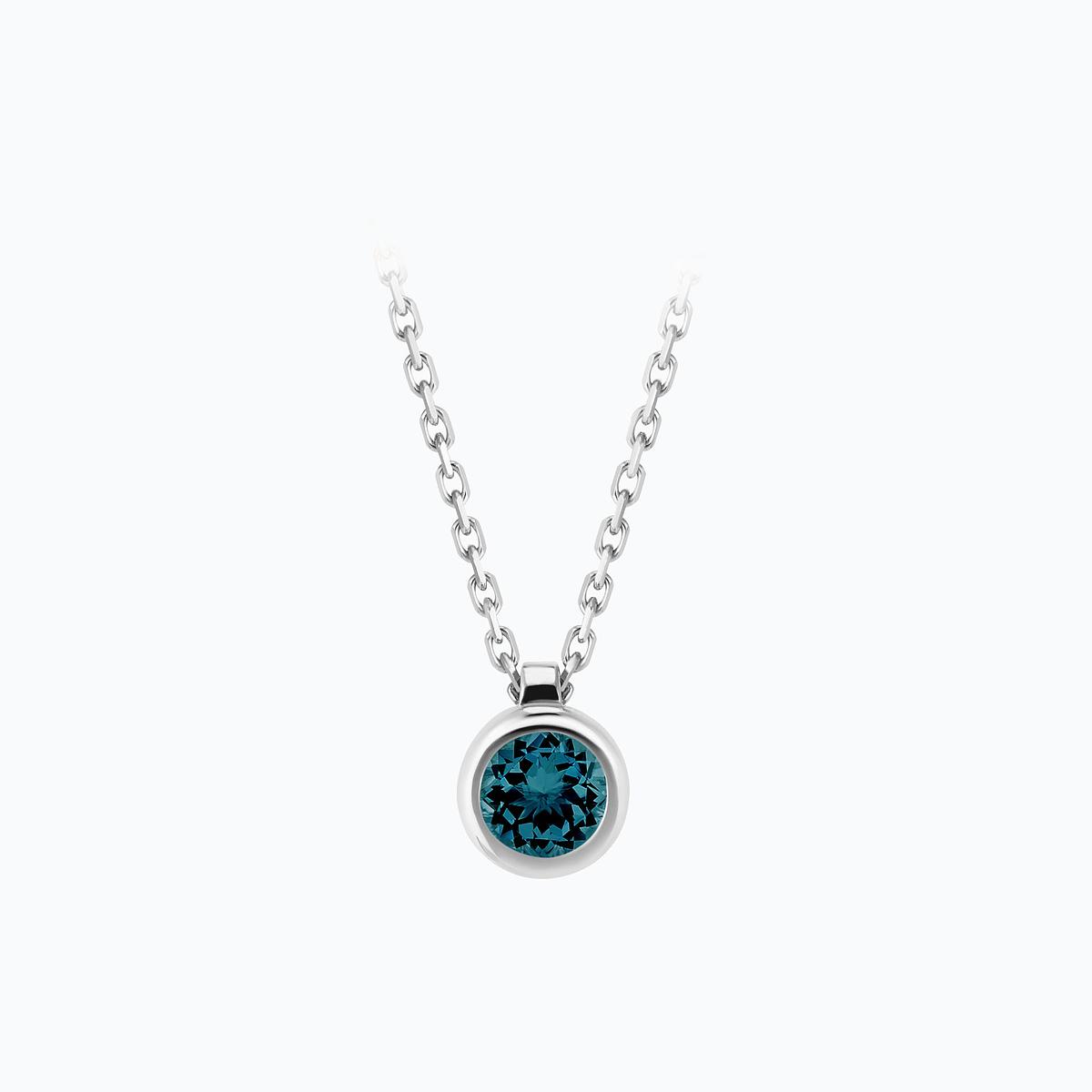 Collier Sparkling Topaze Blue London 4.5 mm