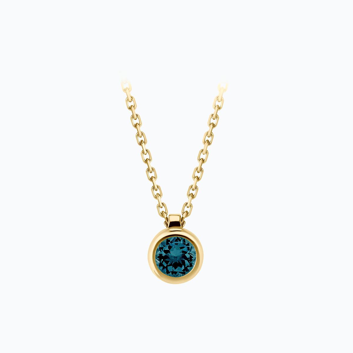 Collier Sparkling Topaze Blue London 4.5 mm