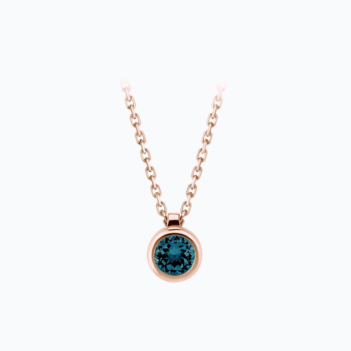 Collier Sparkling Topaze Blue London 4.5 mm