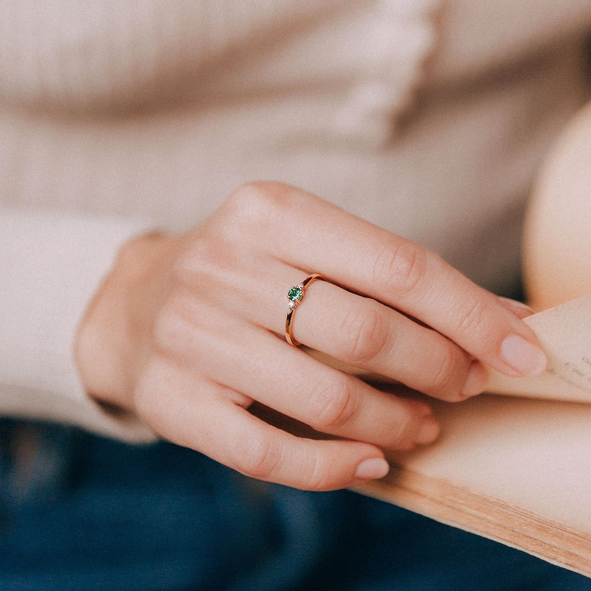 Solitaire Lolly Tsavorite 3.5 mm