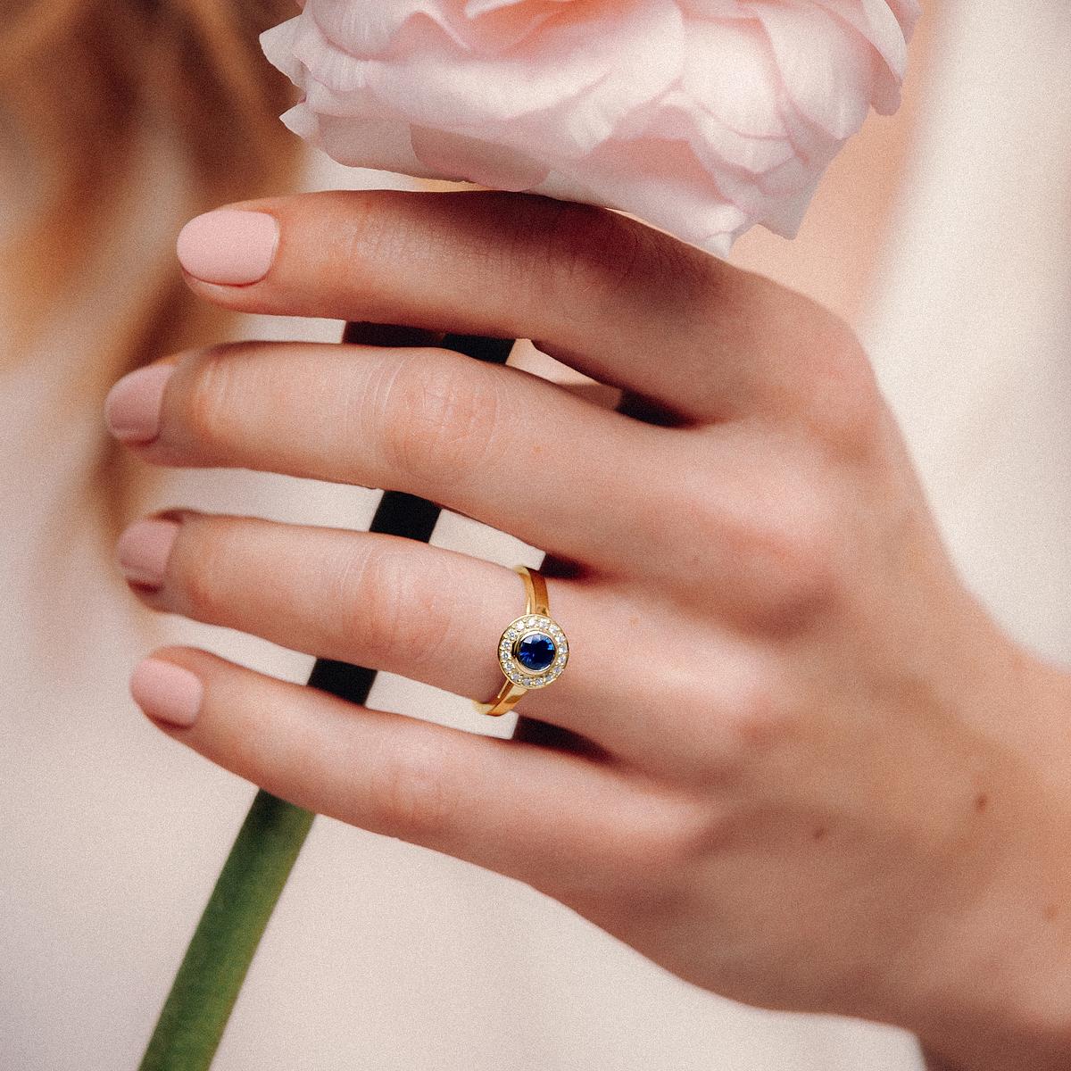 Solitaire Paris Saphir 4.5 mm