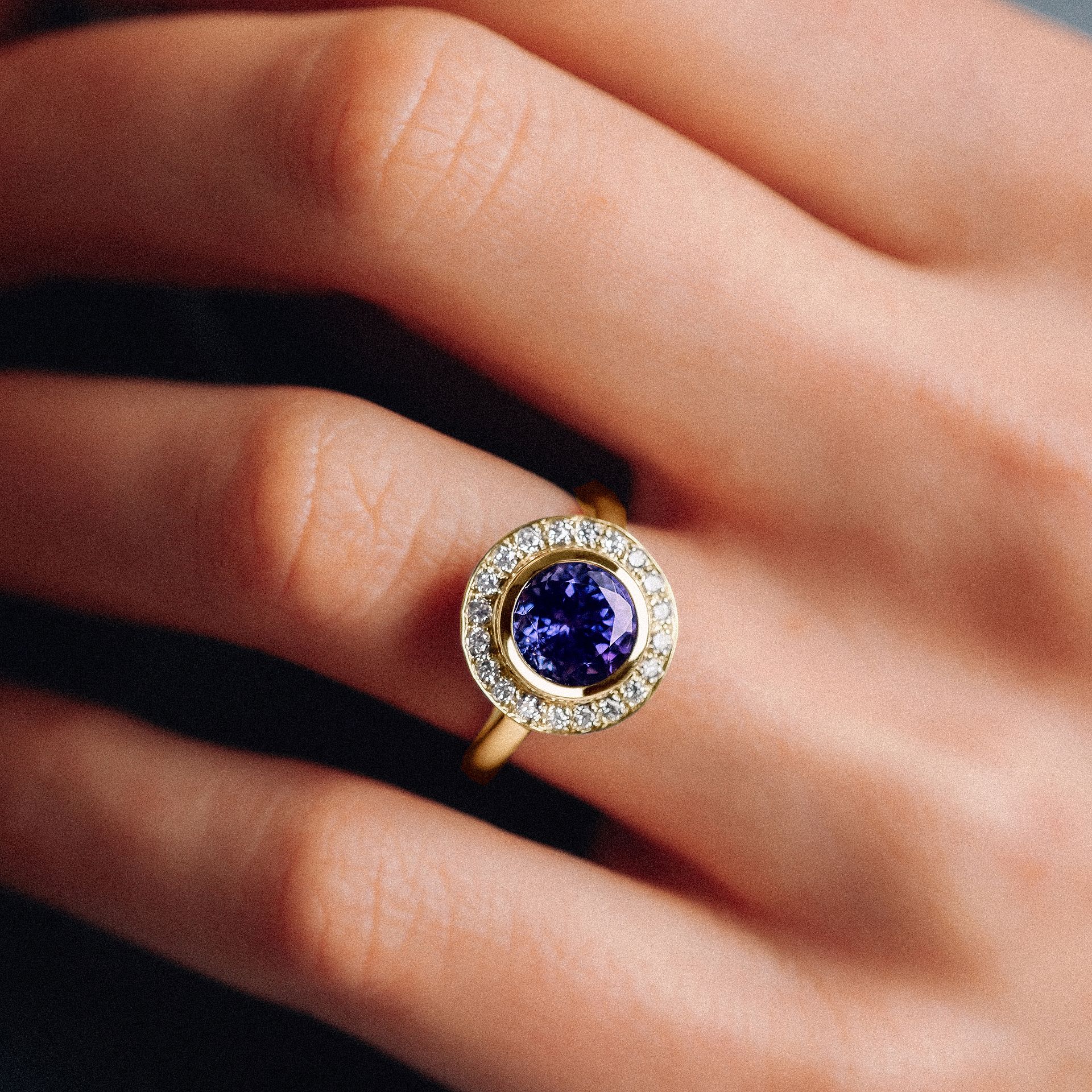 Solitaire Paris Tanzanite 8 mm