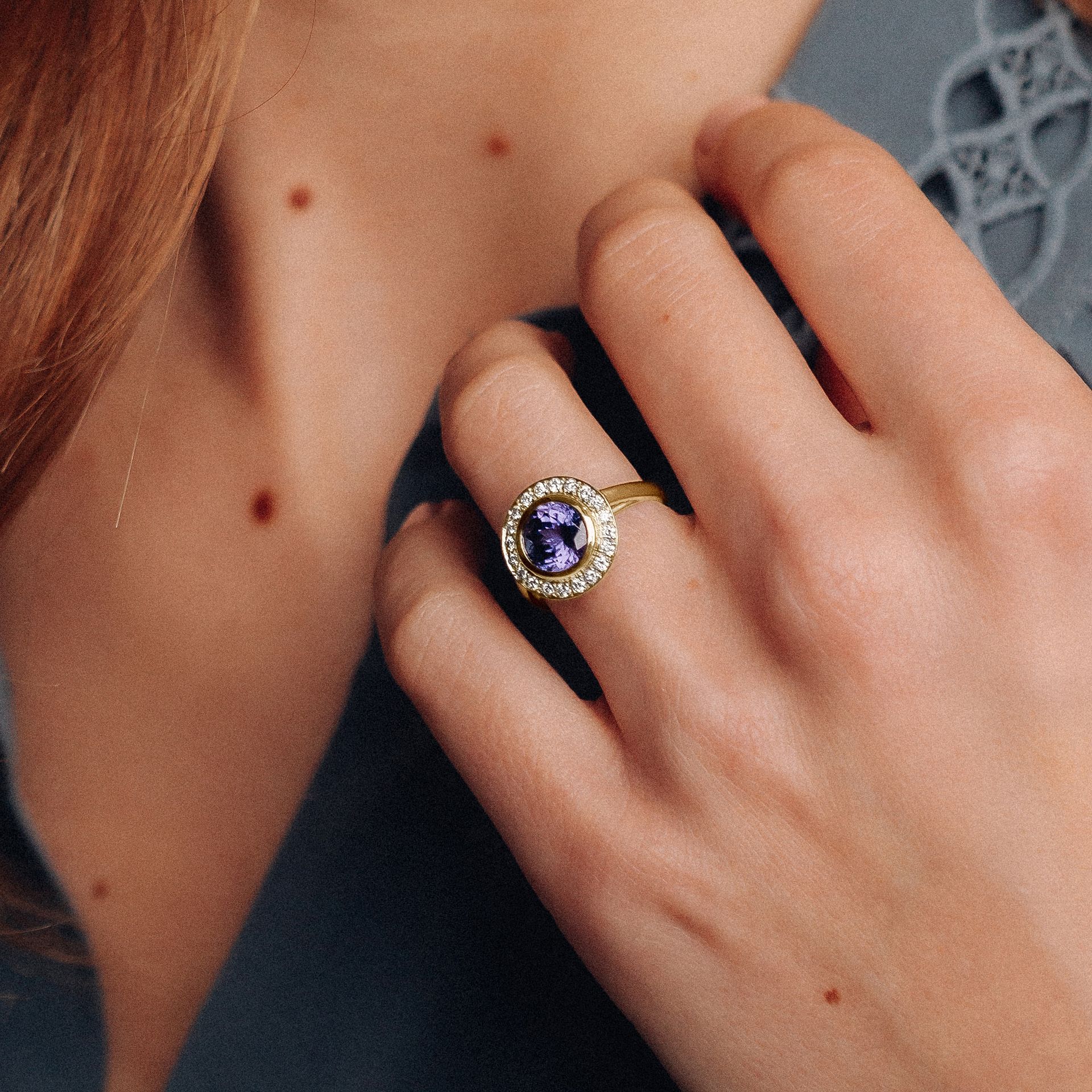 Solitaire Paris Tanzanite 8 mm